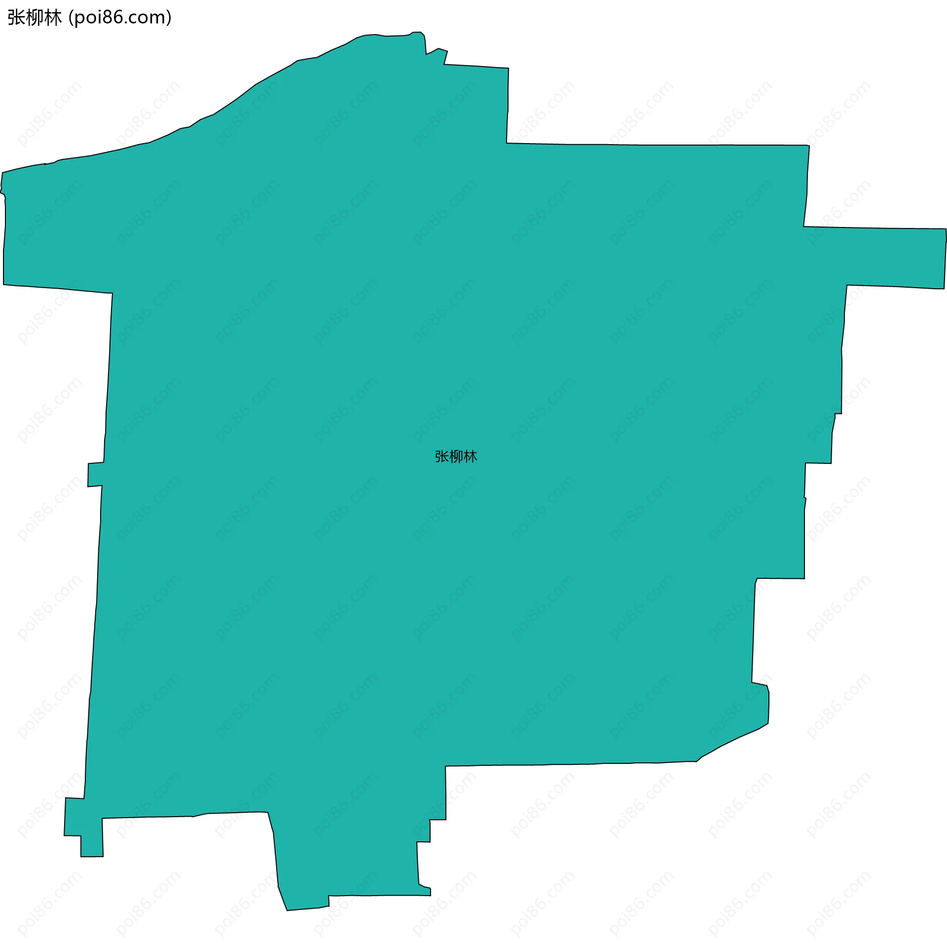 张柳林边界地图