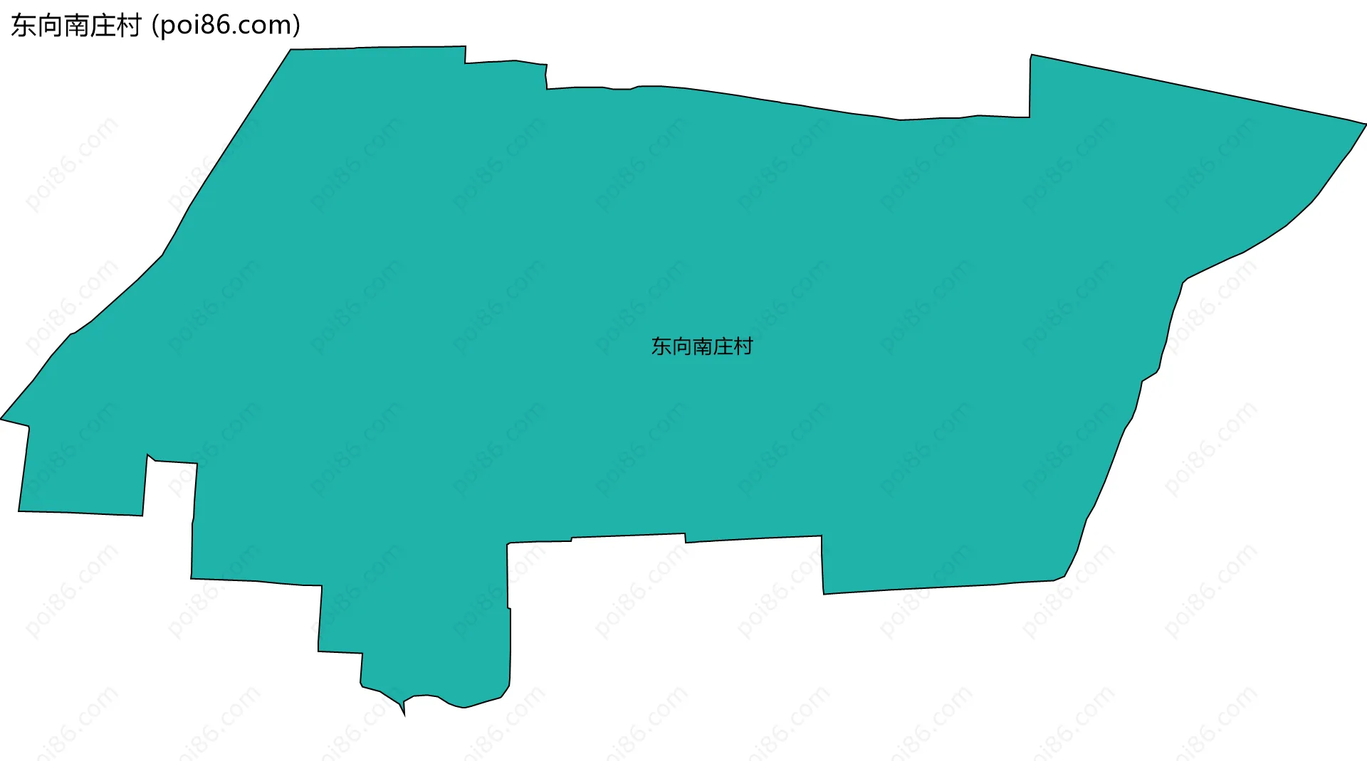 东向南庄村边界地图