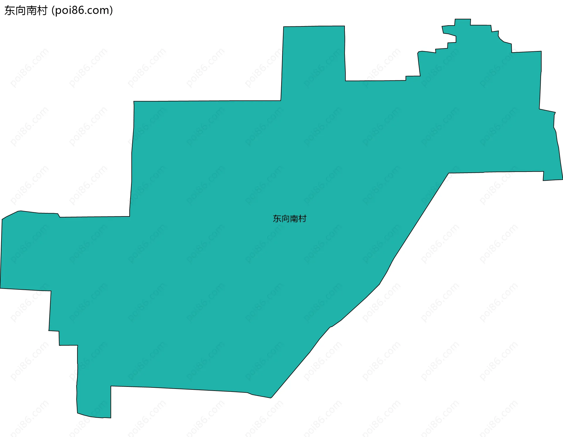 东向南村边界地图