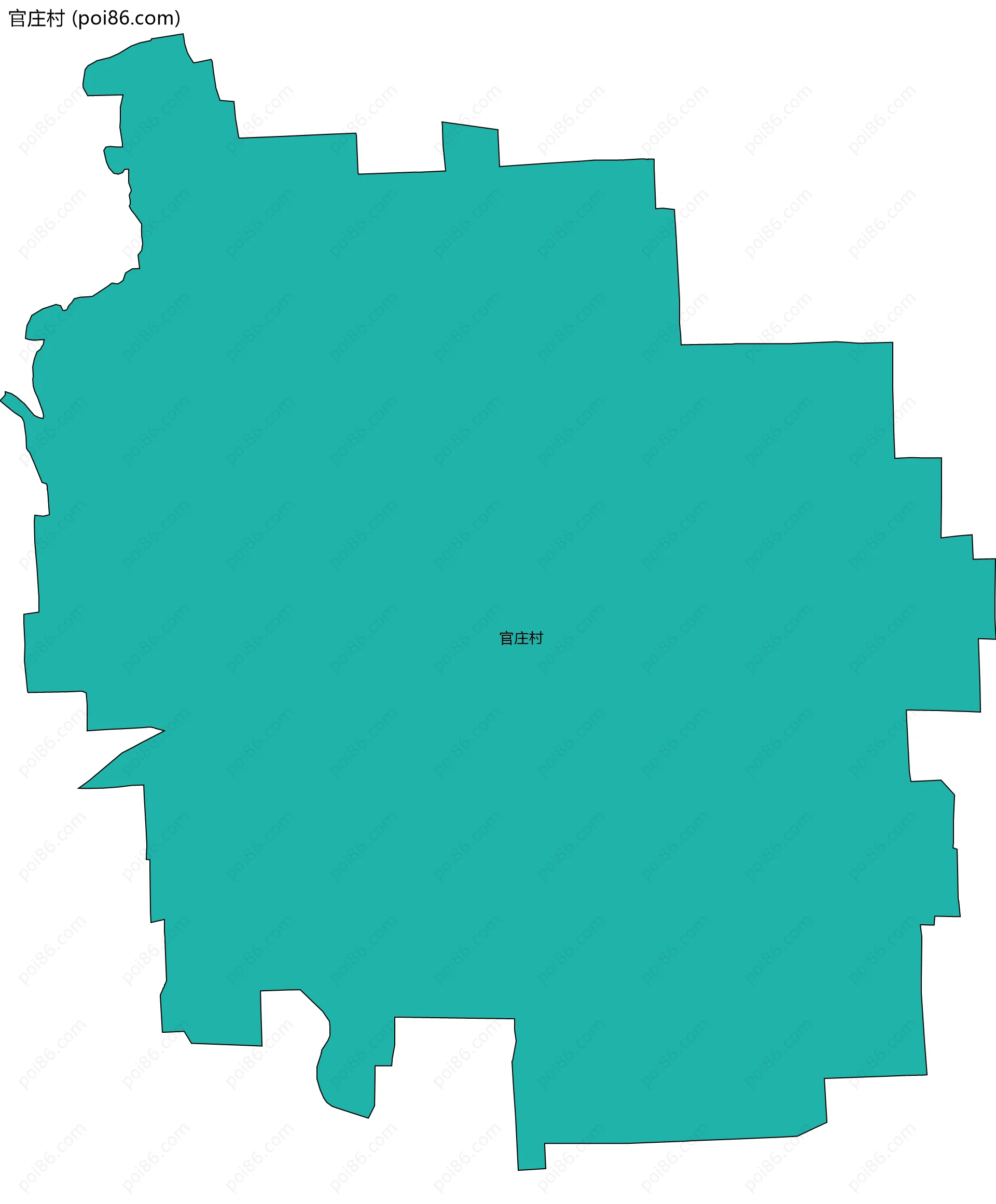 官庄村边界地图