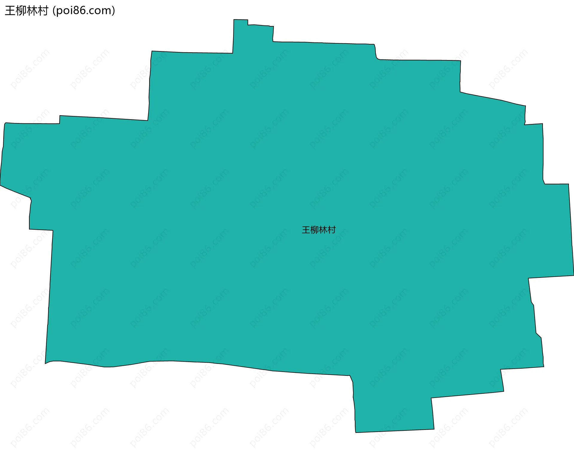 王柳林村边界地图