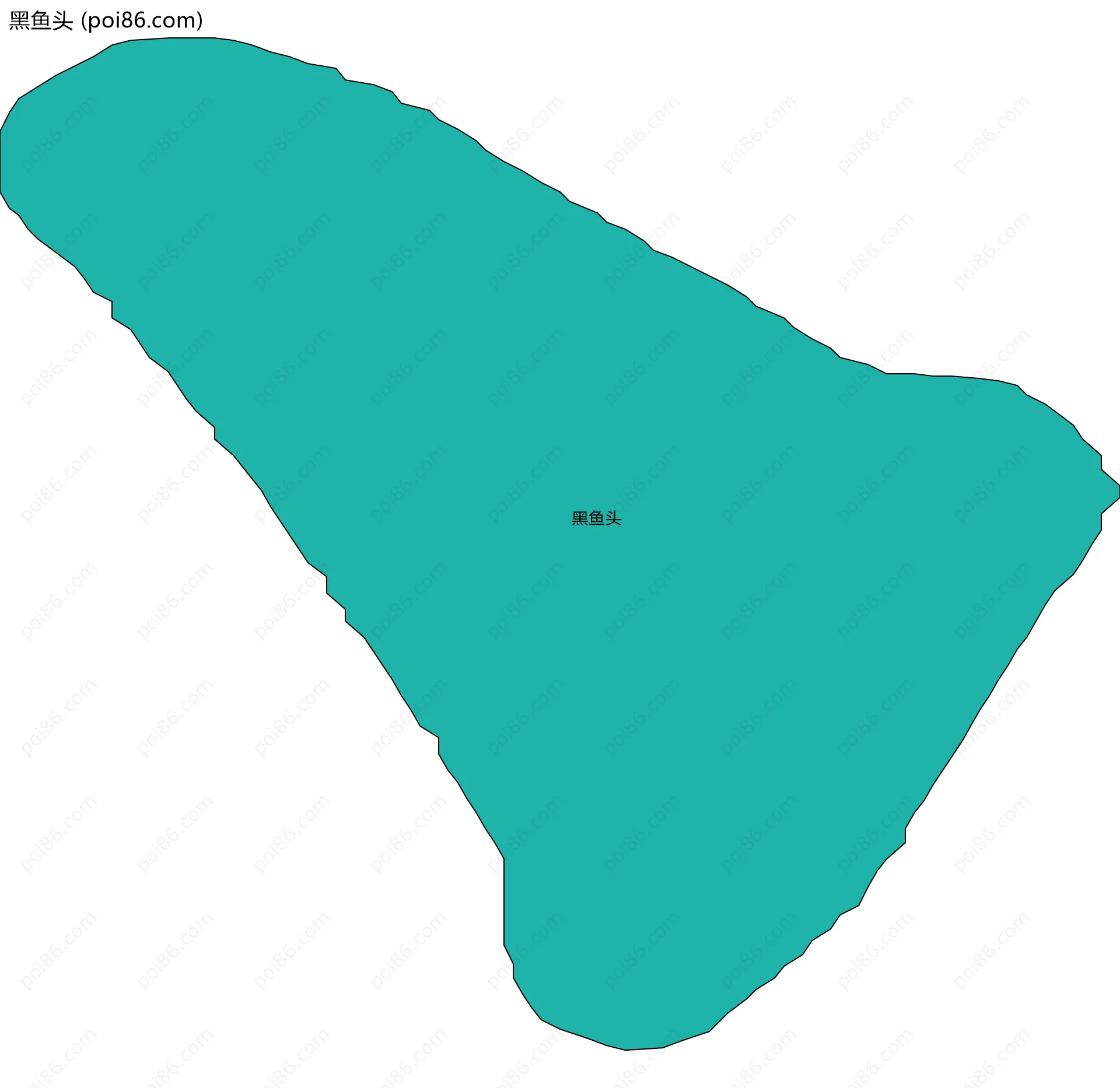 黑鱼头边界地图