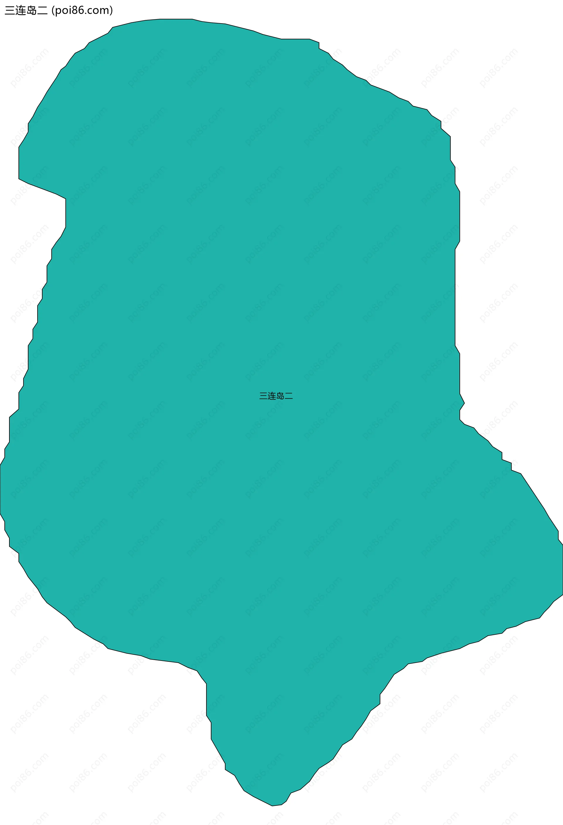 三连岛二边界地图