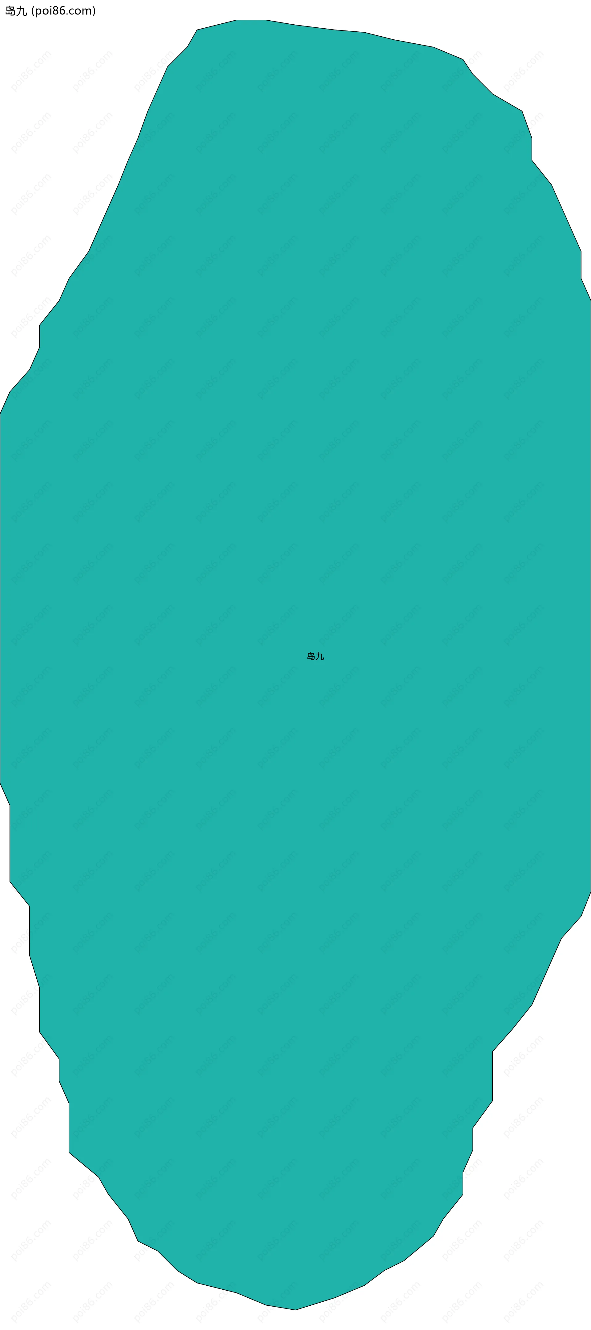 岛九边界地图