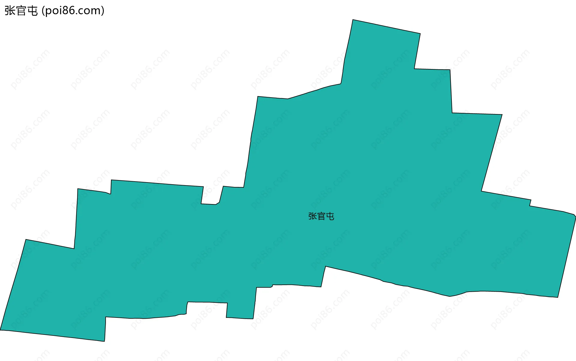张官屯边界地图