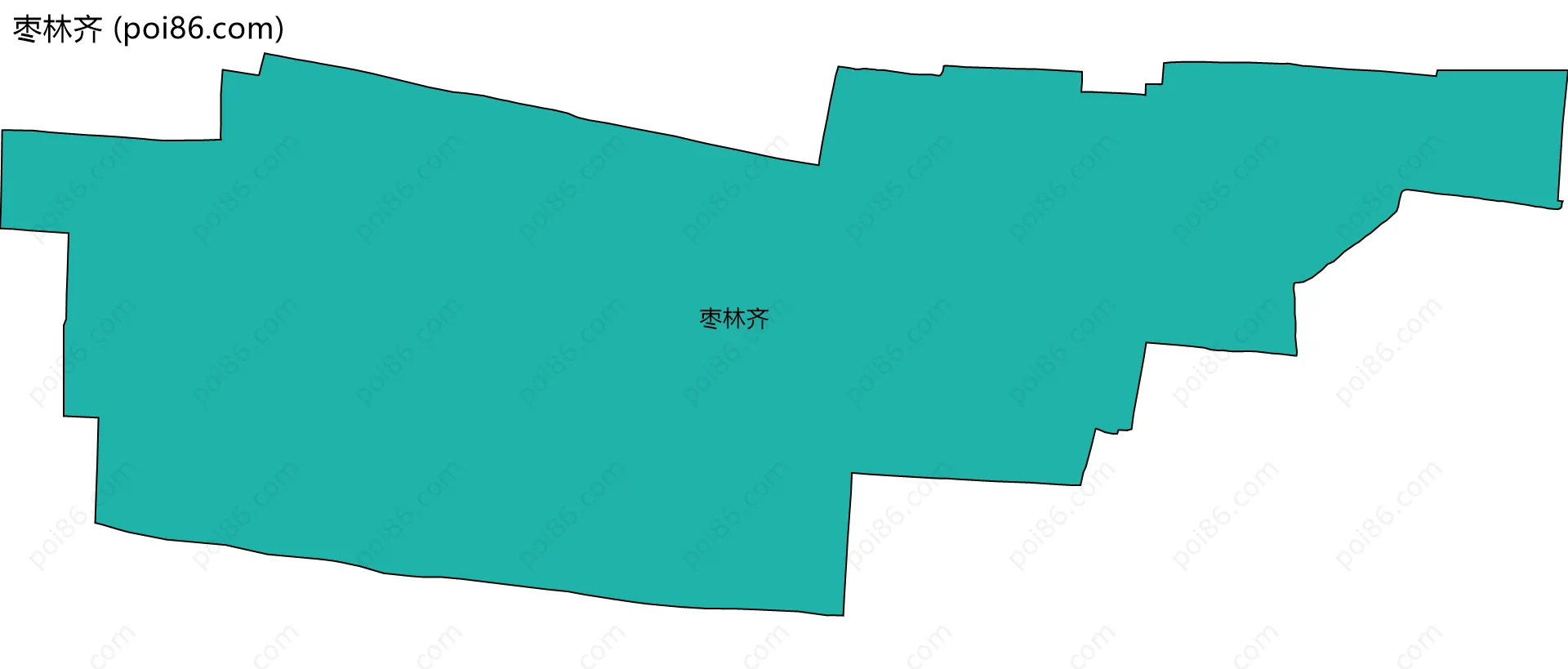 枣林齐边界地图