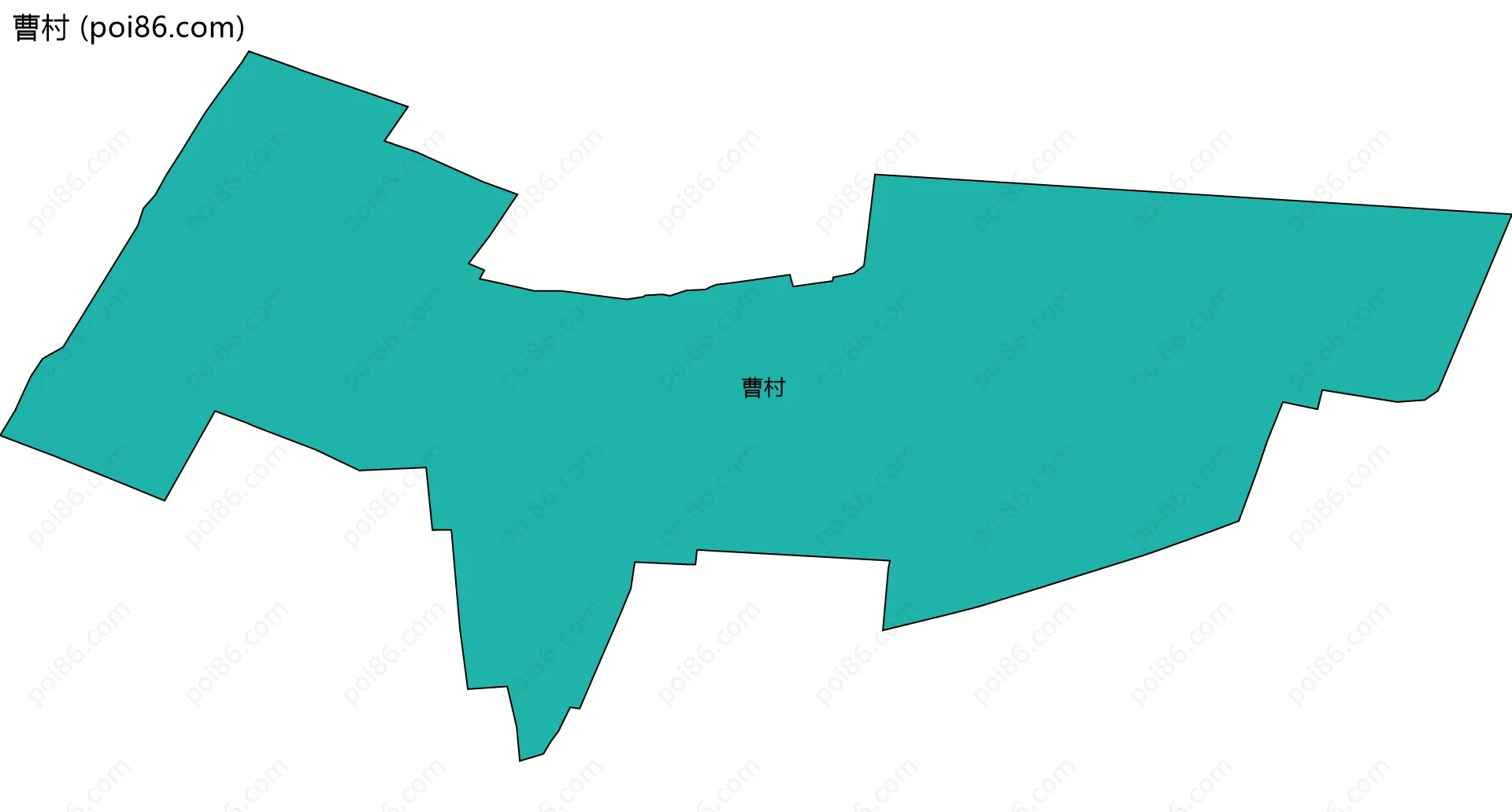 曹村边界地图