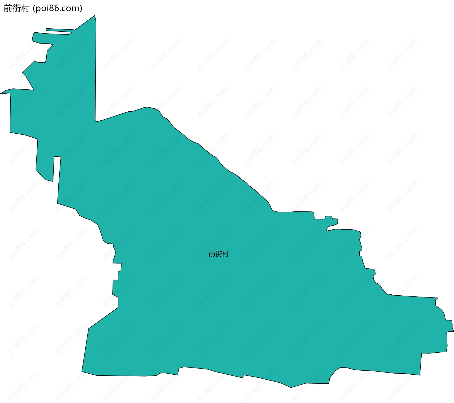 前街村边界地图