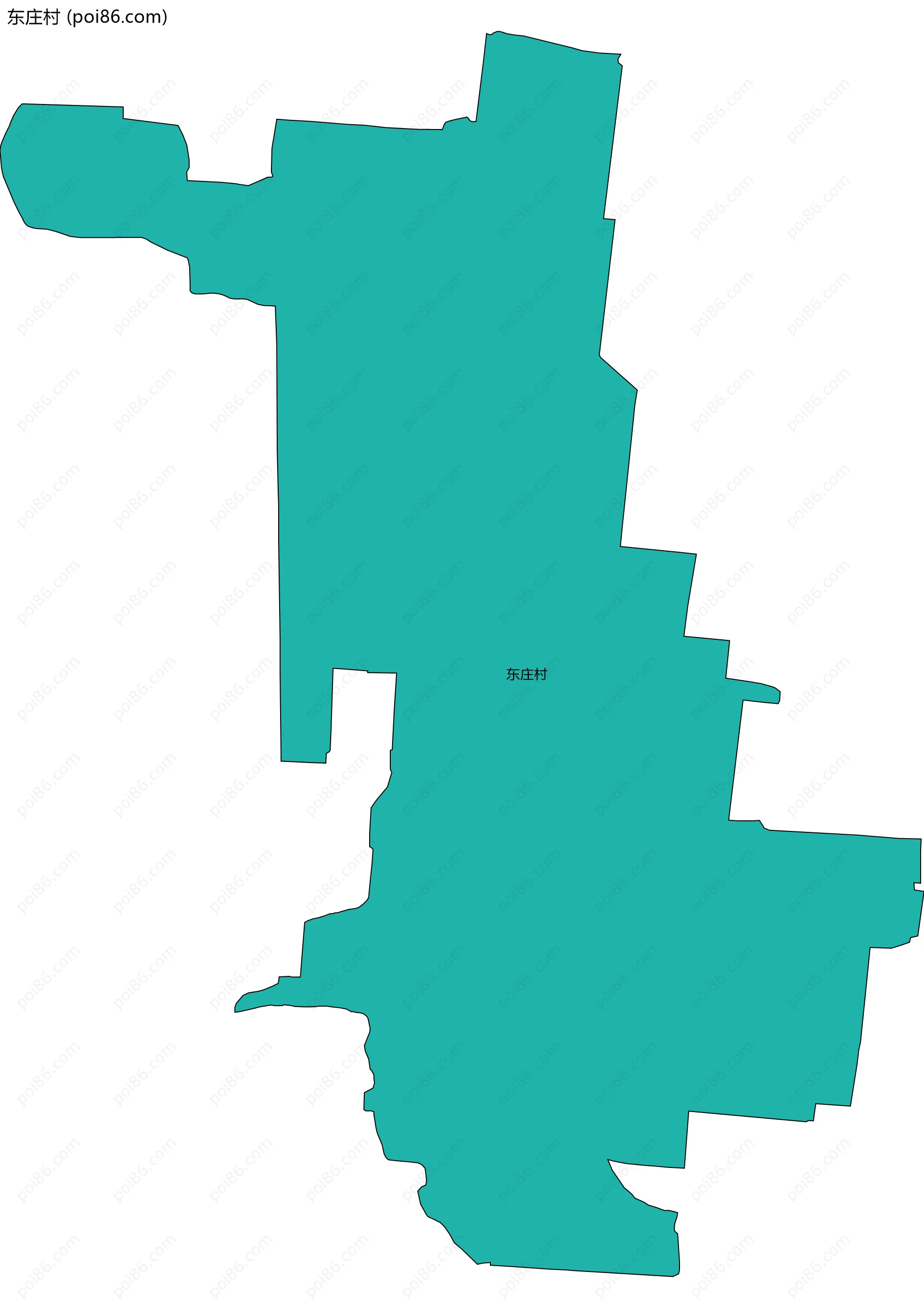 东庄村边界地图