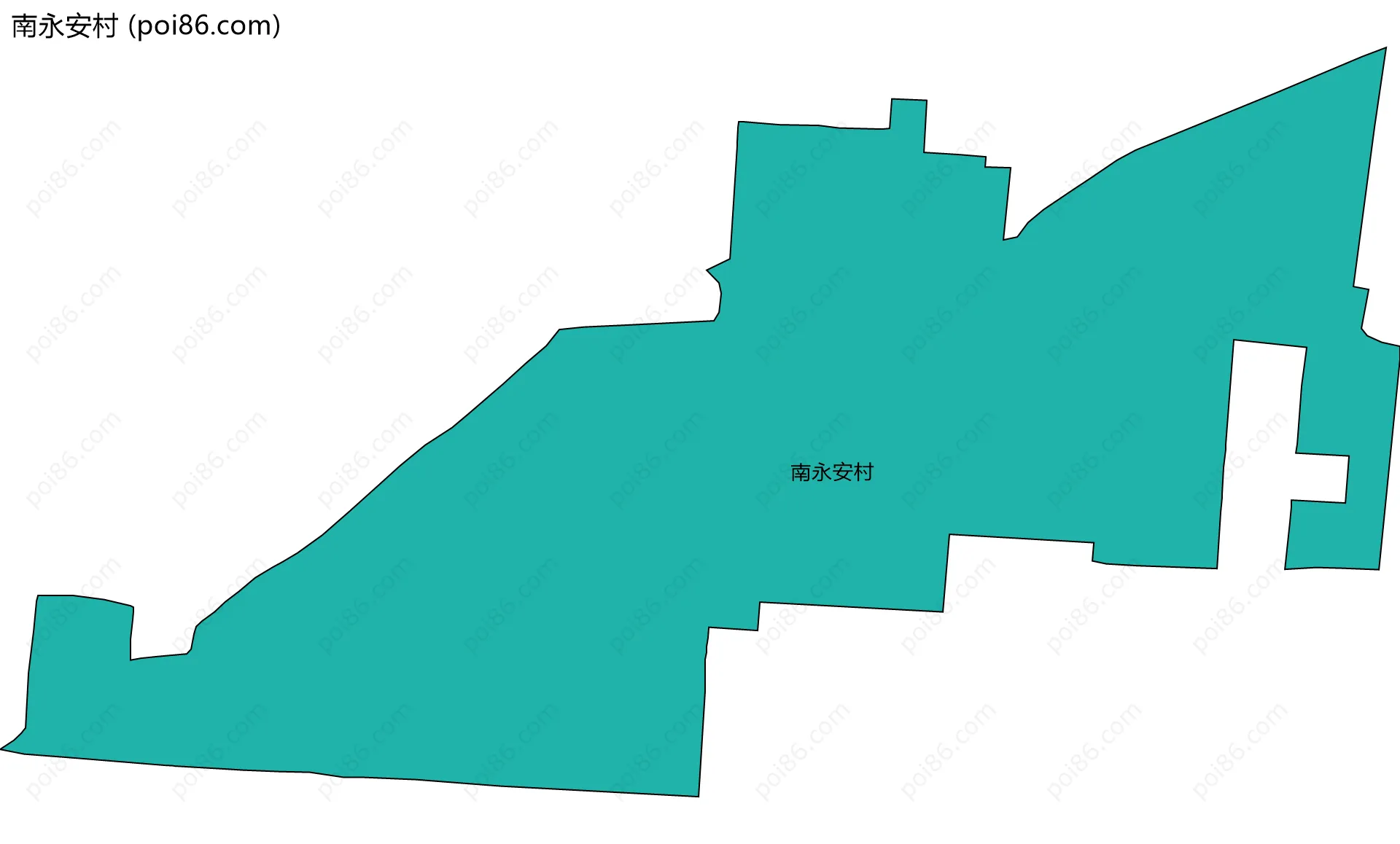 南永安村边界地图