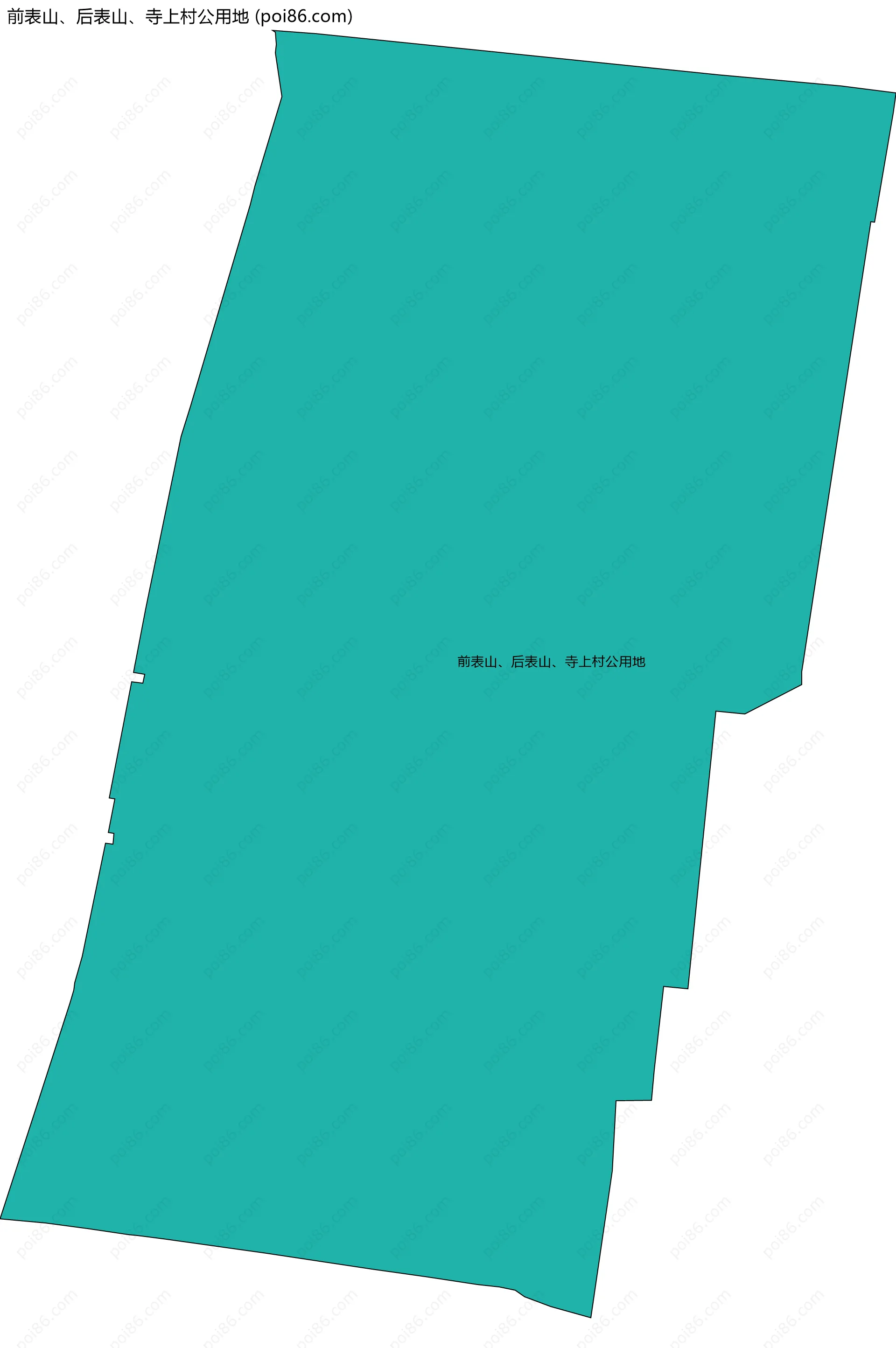 前表山、后表山、寺上村公用地边界地图