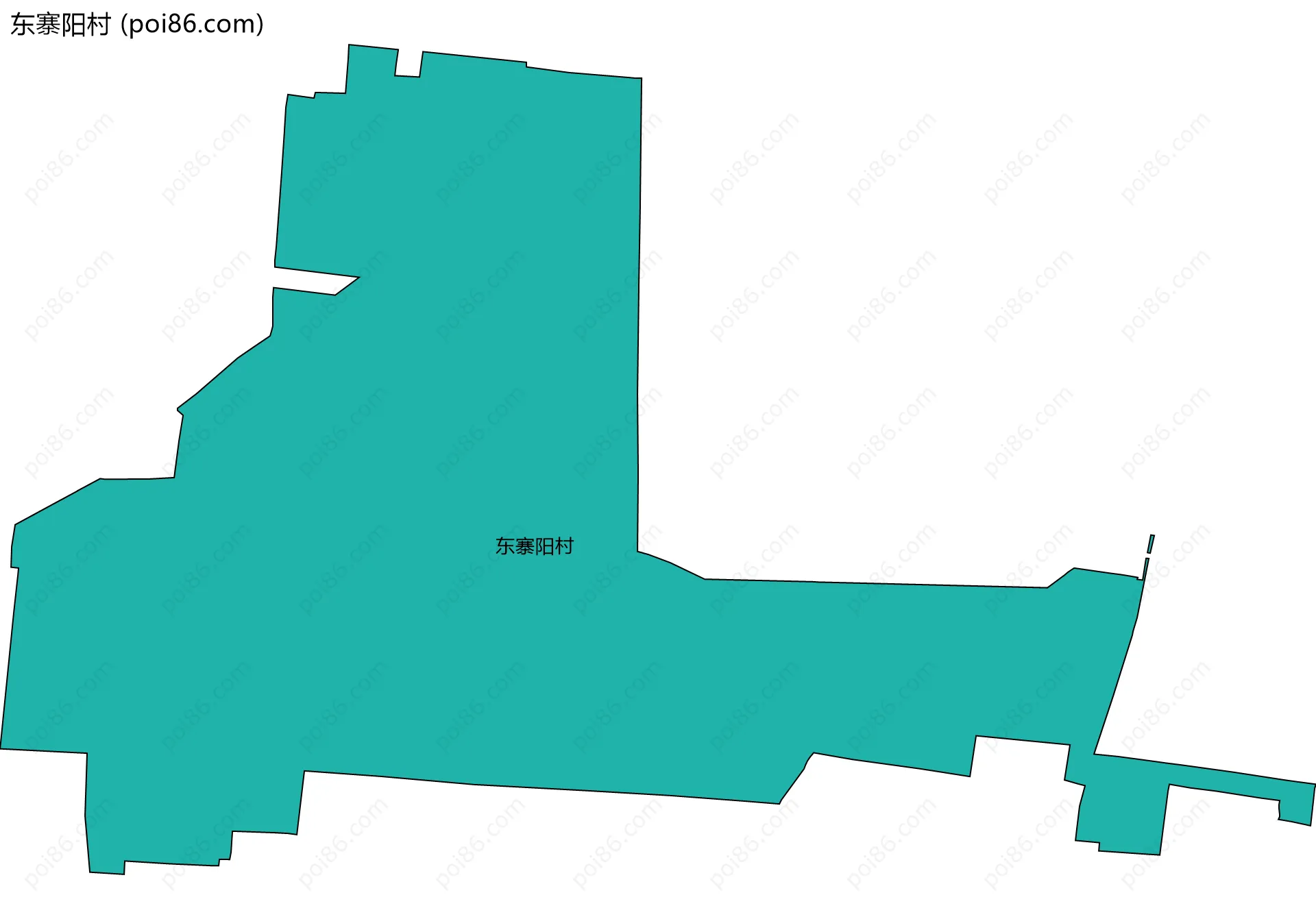 东寨阳村边界地图