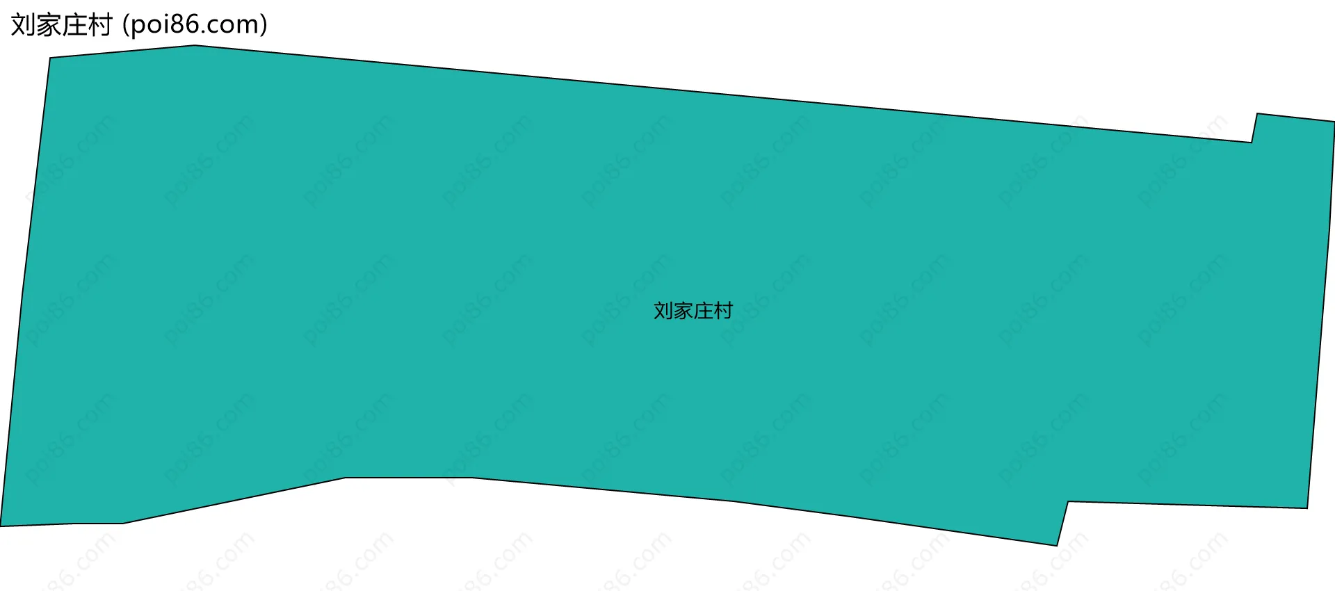 刘家庄村边界地图