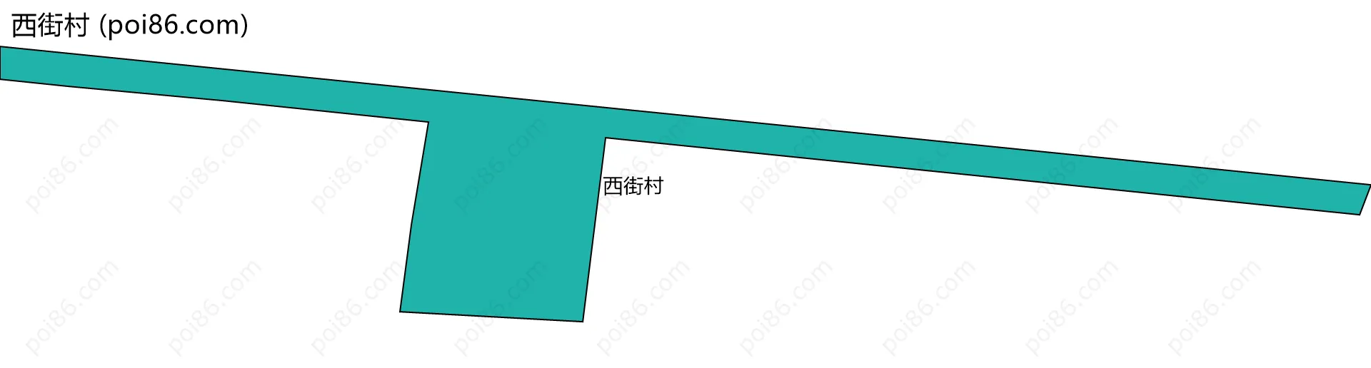 西街村边界地图