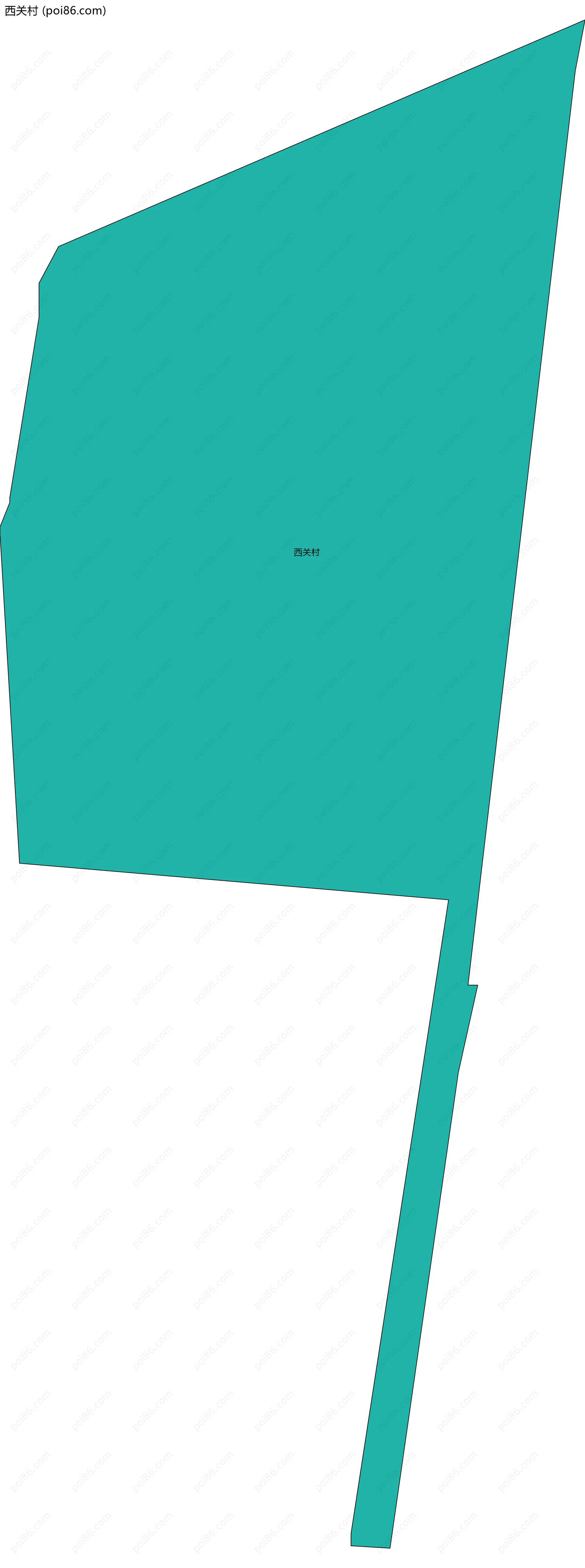 西关村边界地图