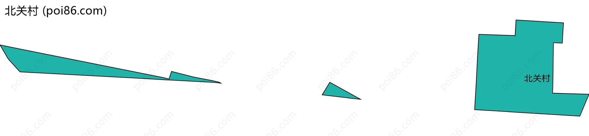 北关村边界地图