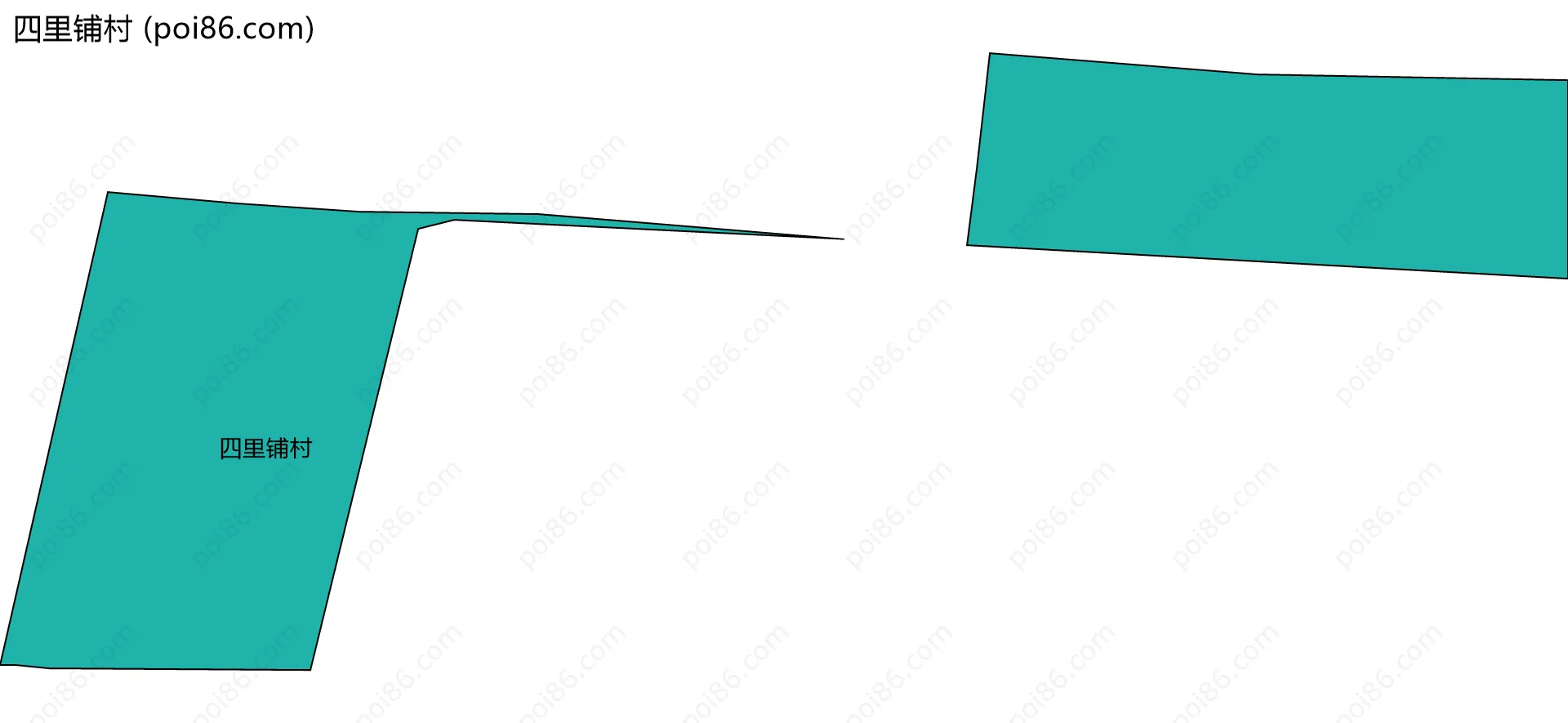 四里铺村边界地图