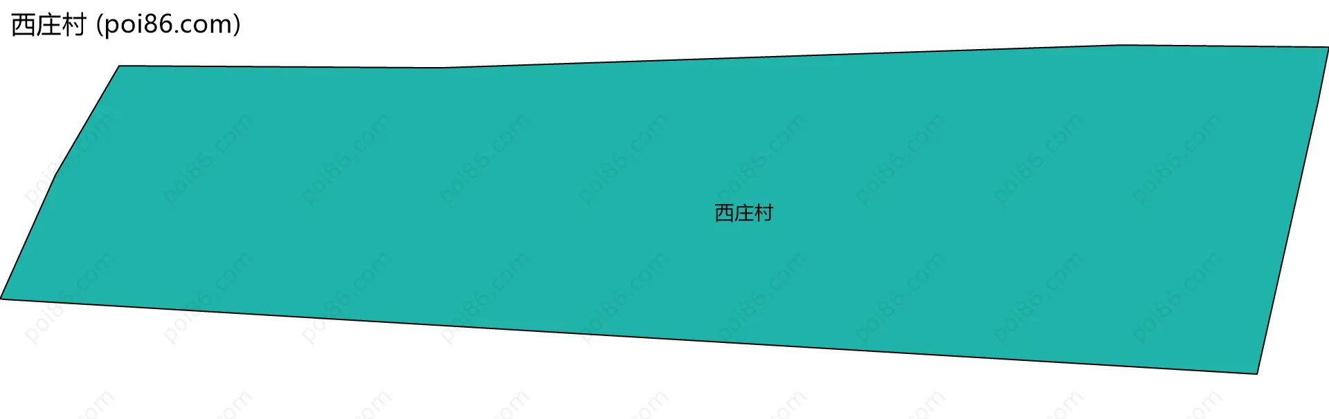 西庄村边界地图