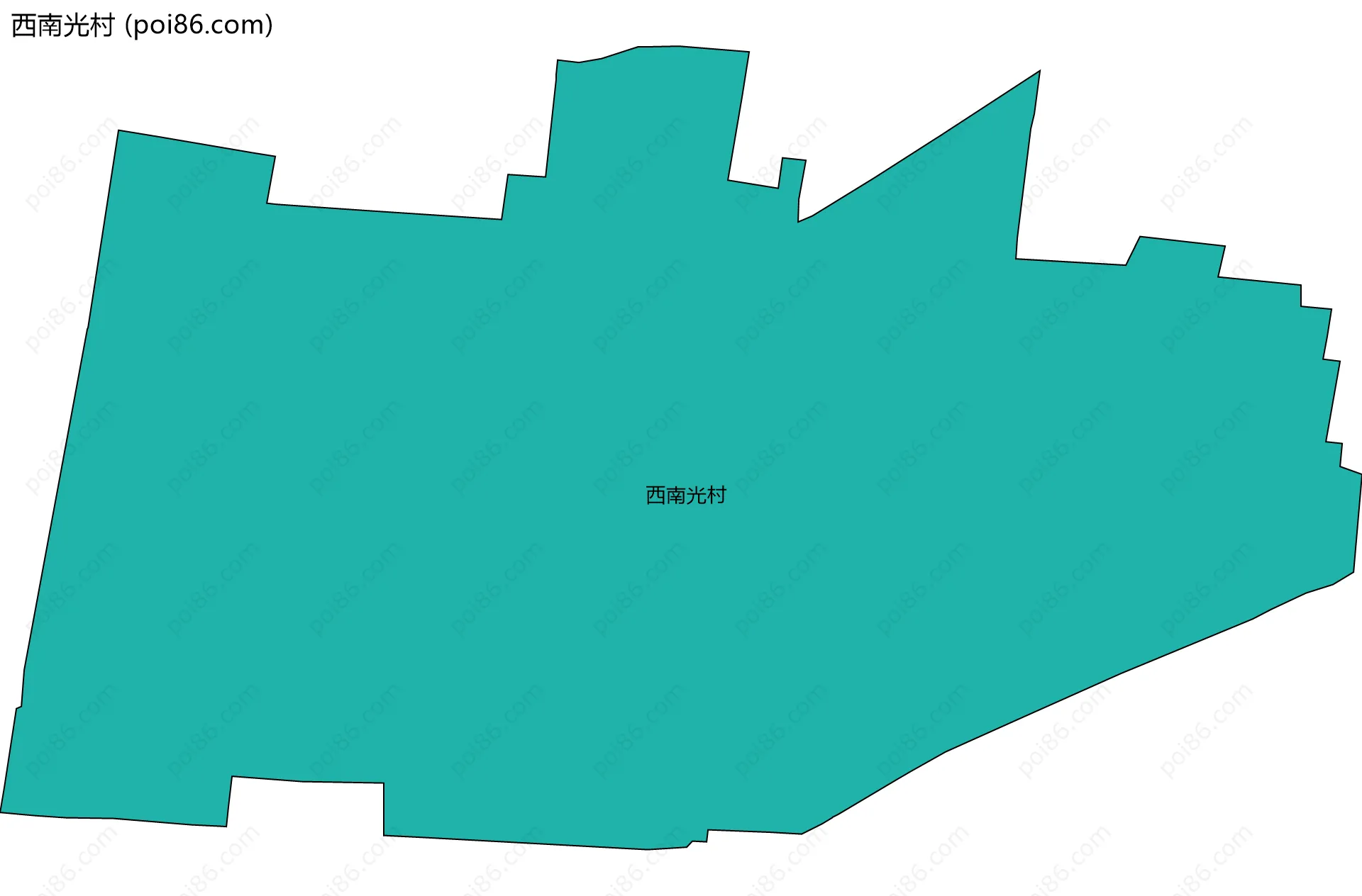 西南光村边界地图