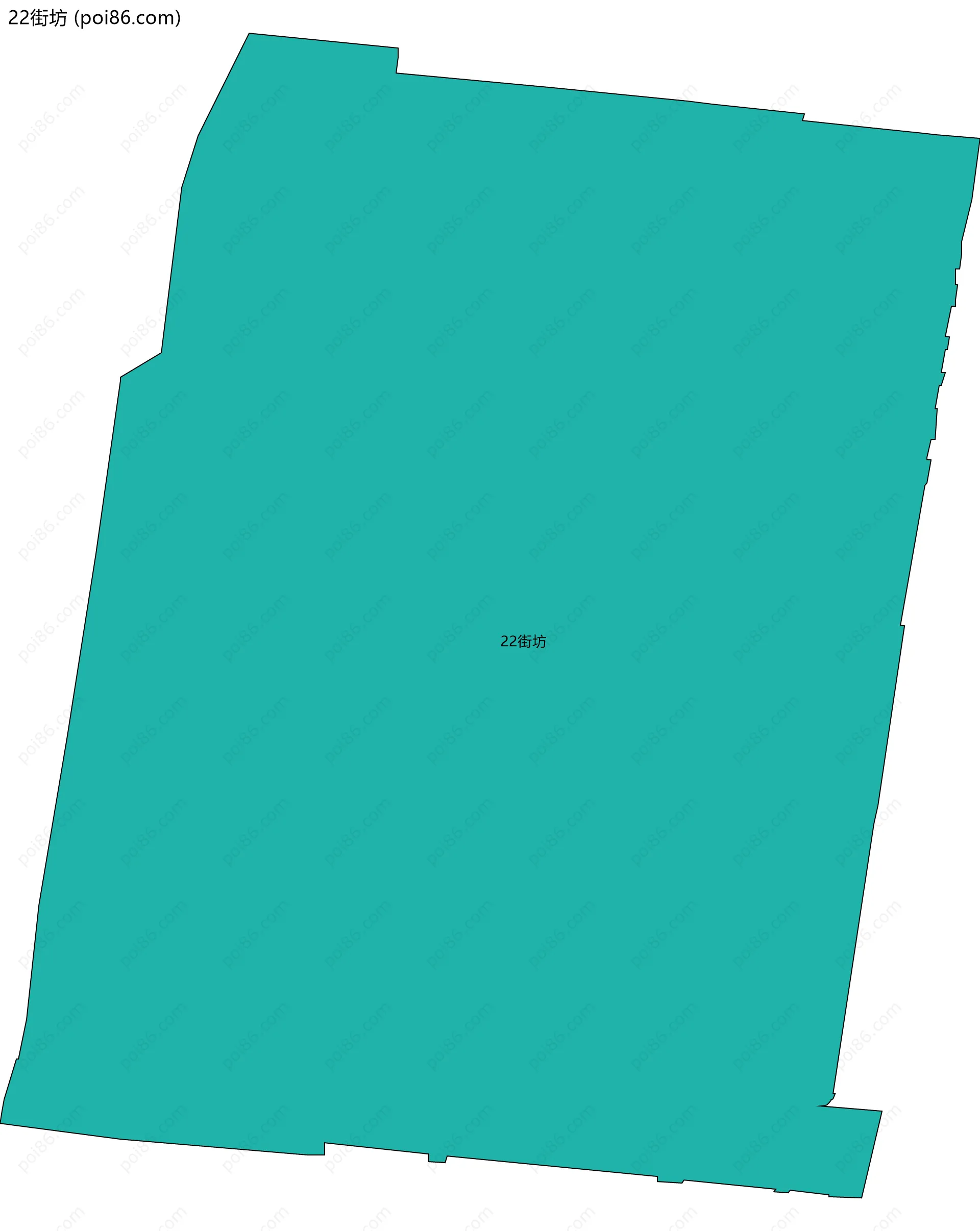 22街坊边界地图