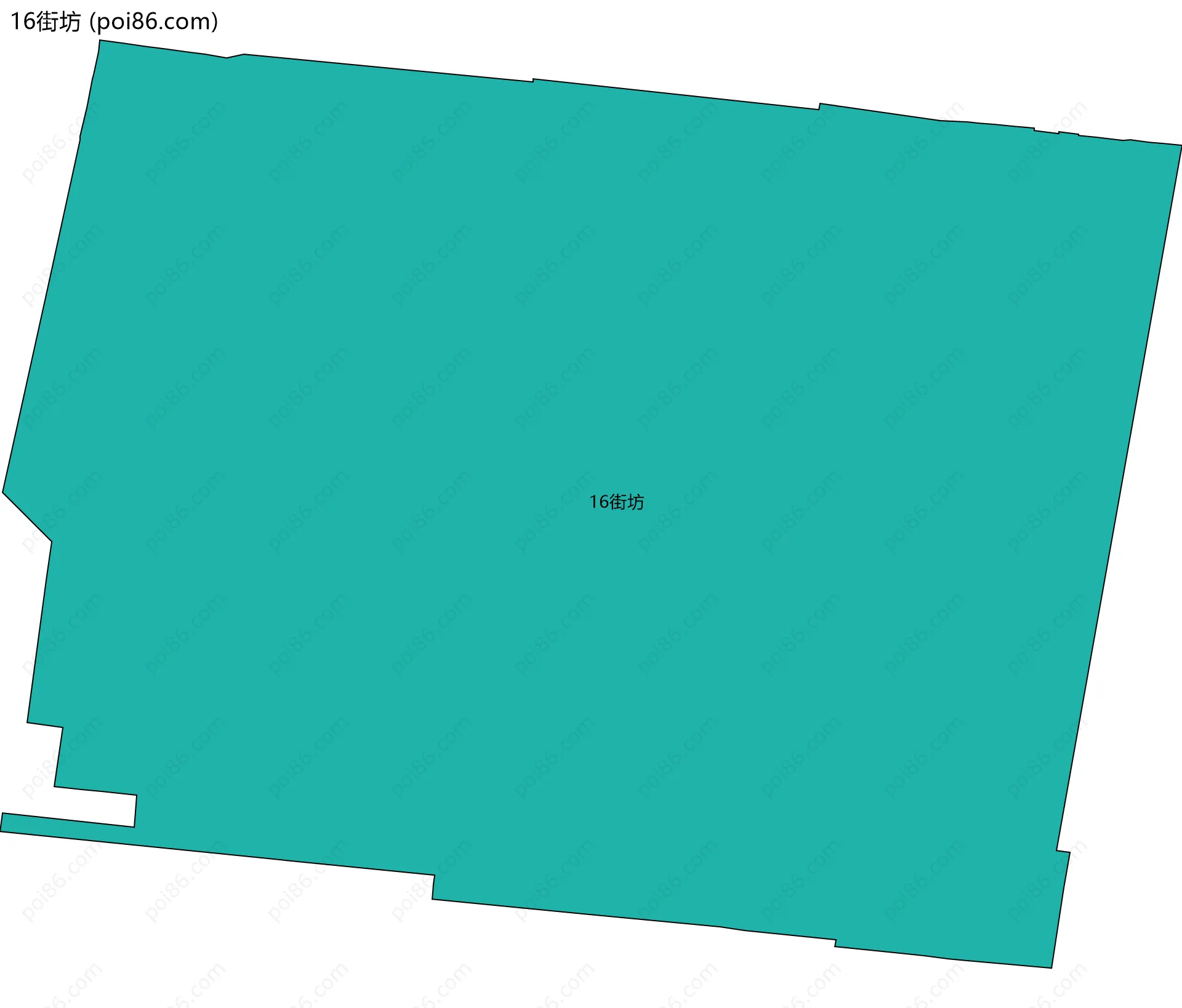 16街坊边界地图