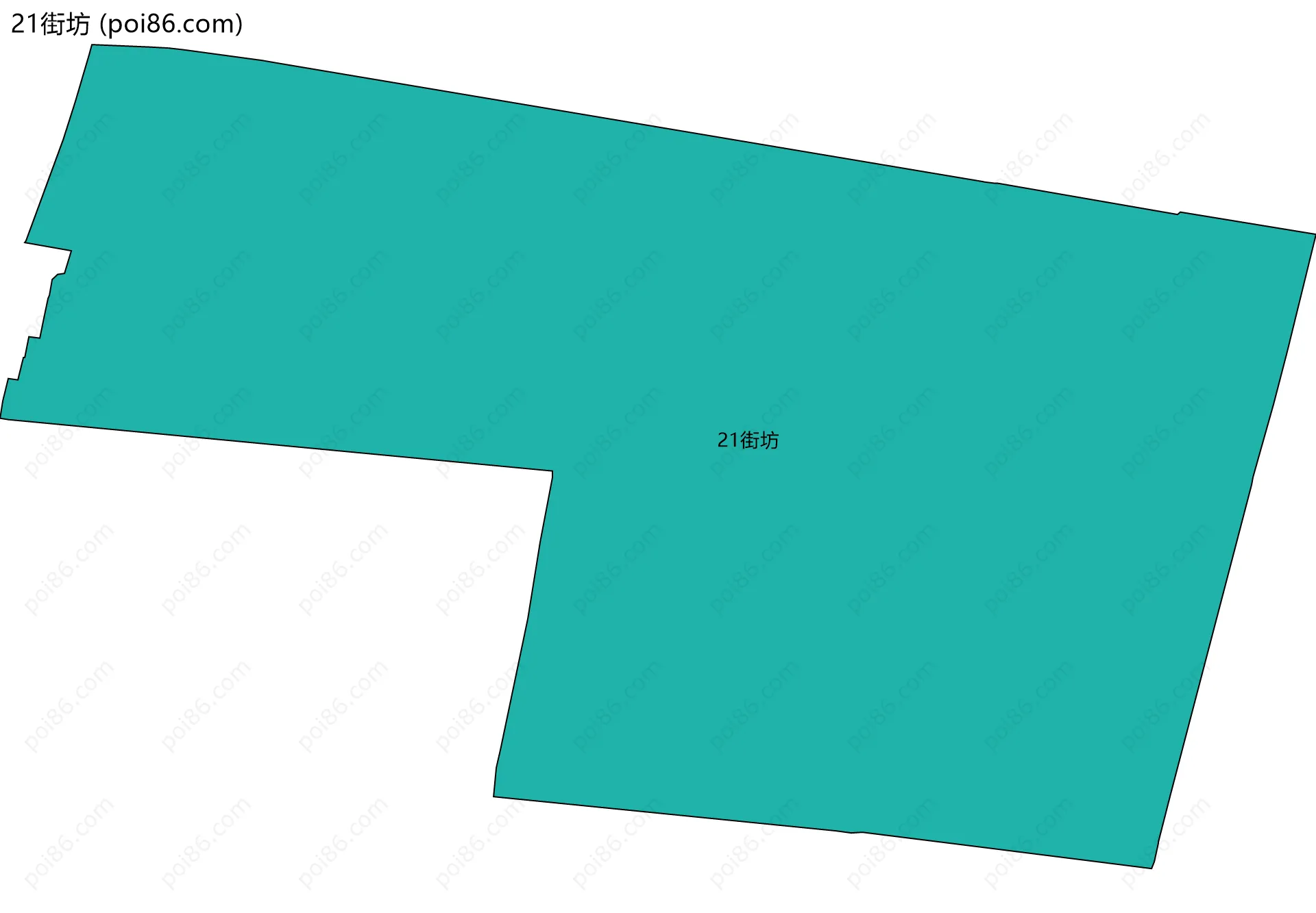 21街坊边界地图