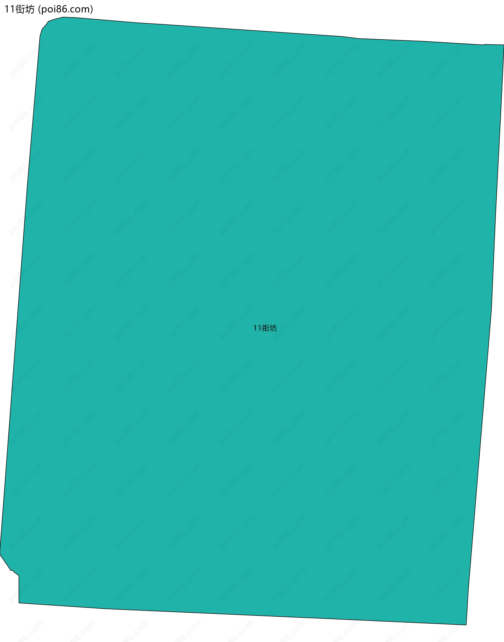 11街坊边界地图