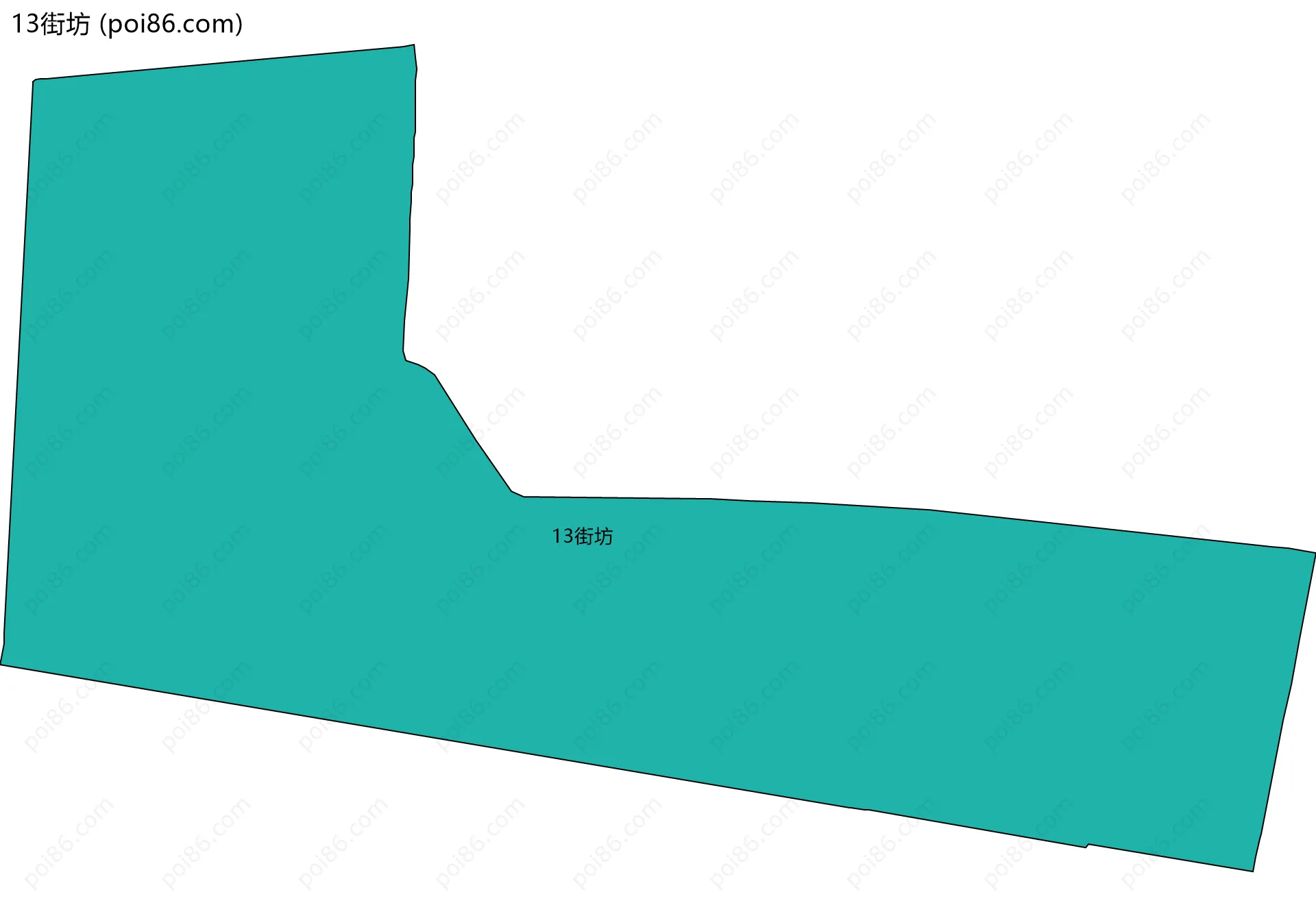 13街坊边界地图