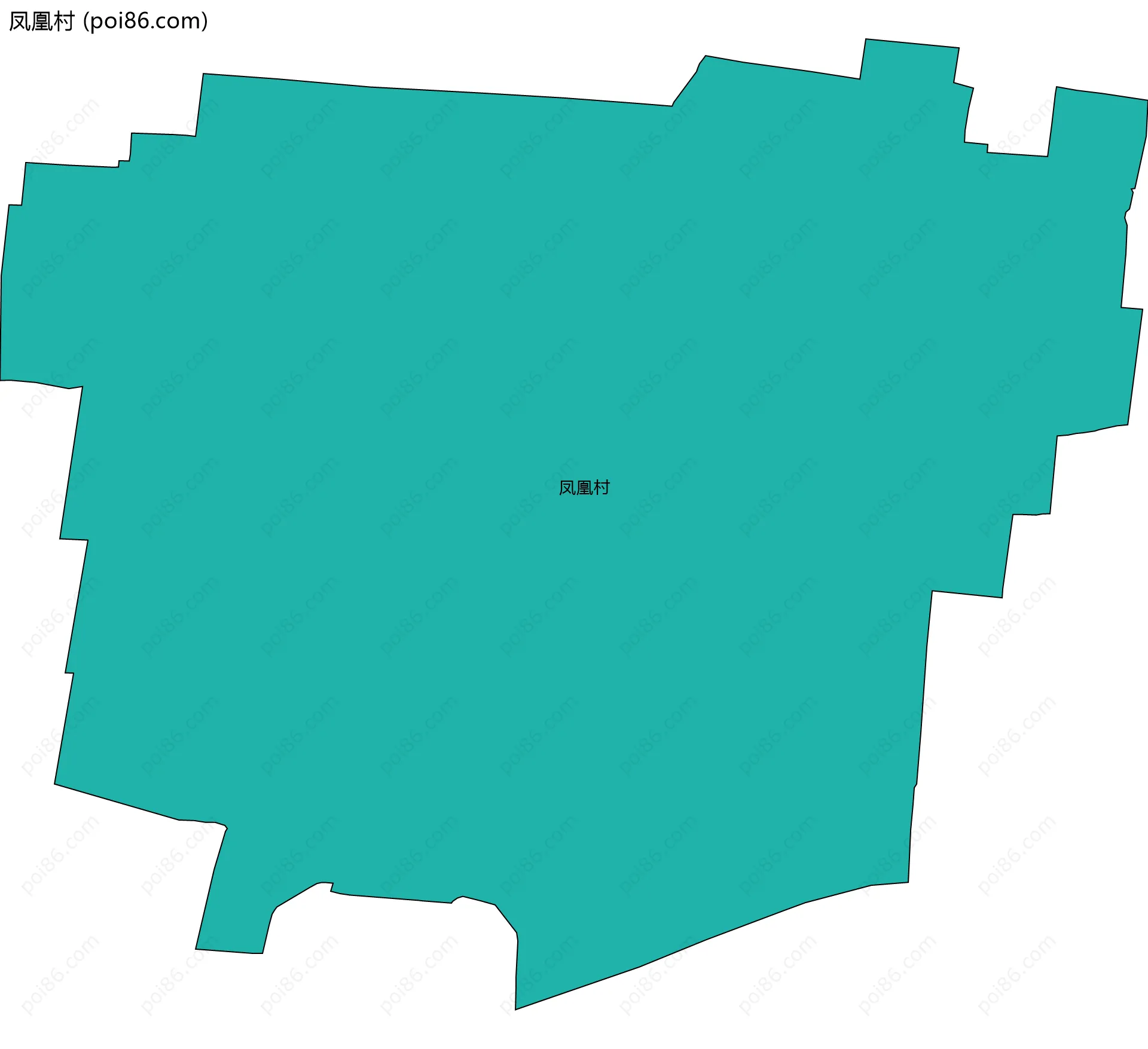 凤凰村边界地图