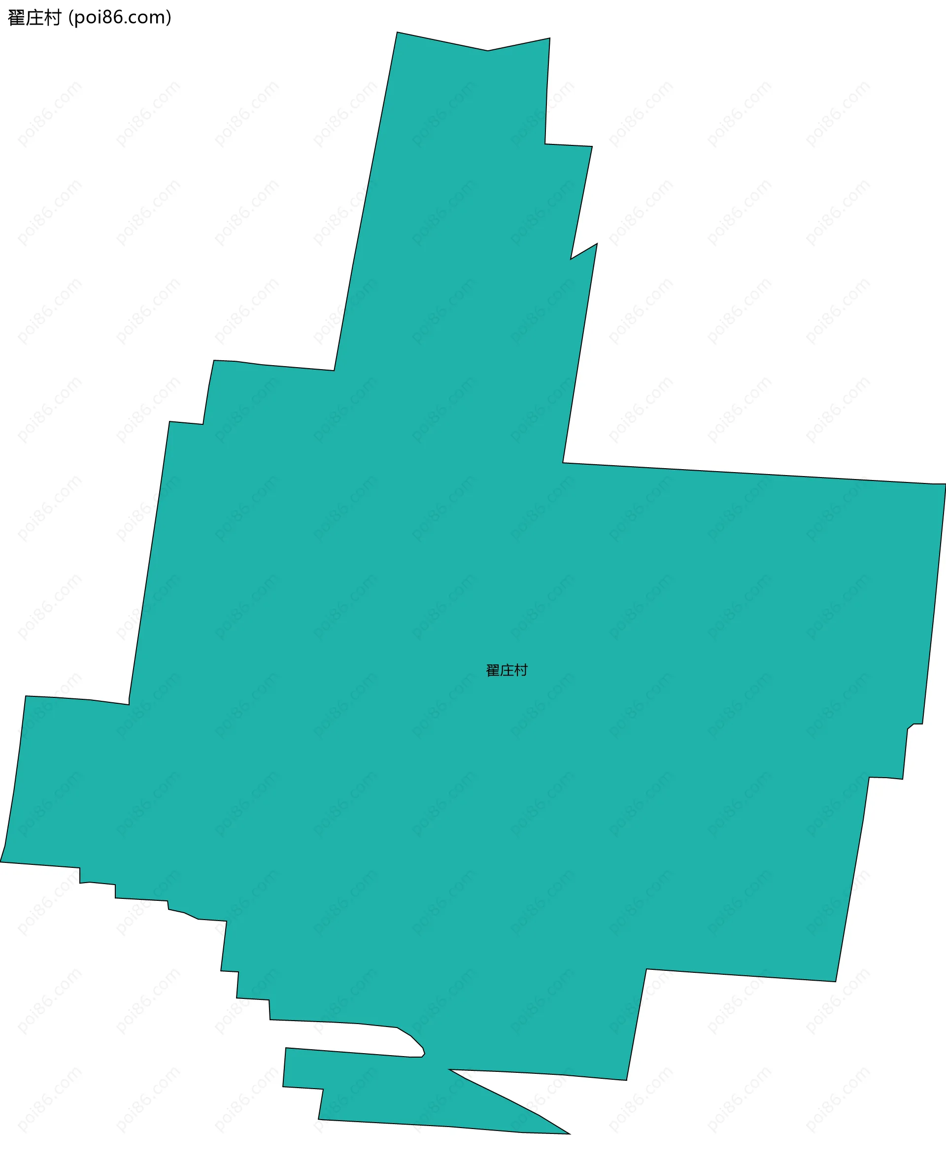 翟庄村边界地图