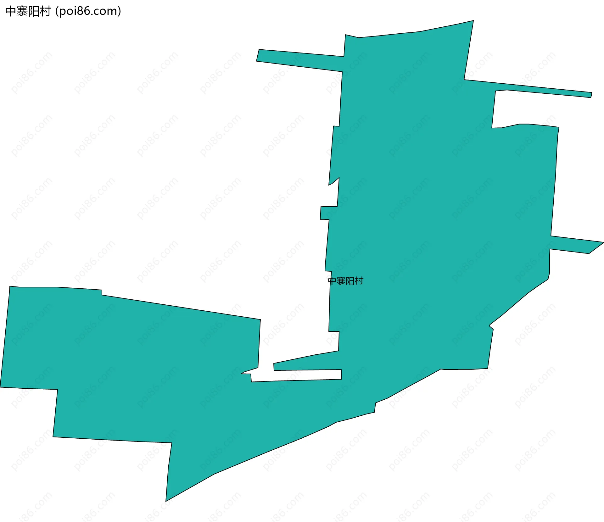 中寨阳村边界地图