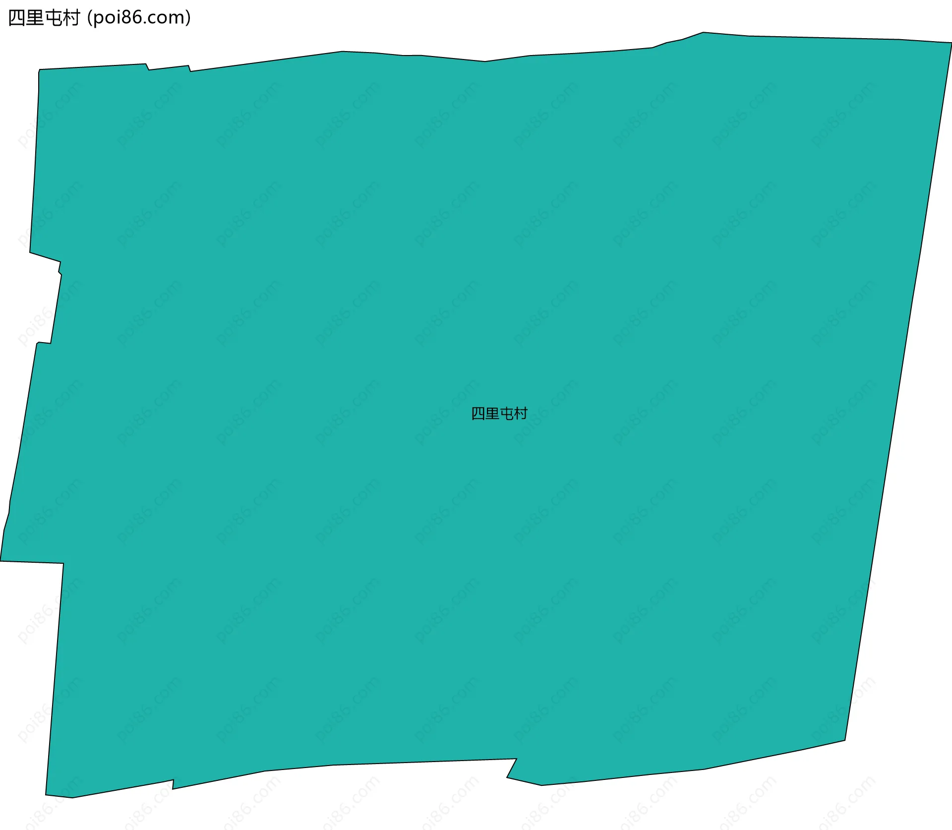 四里屯村边界地图