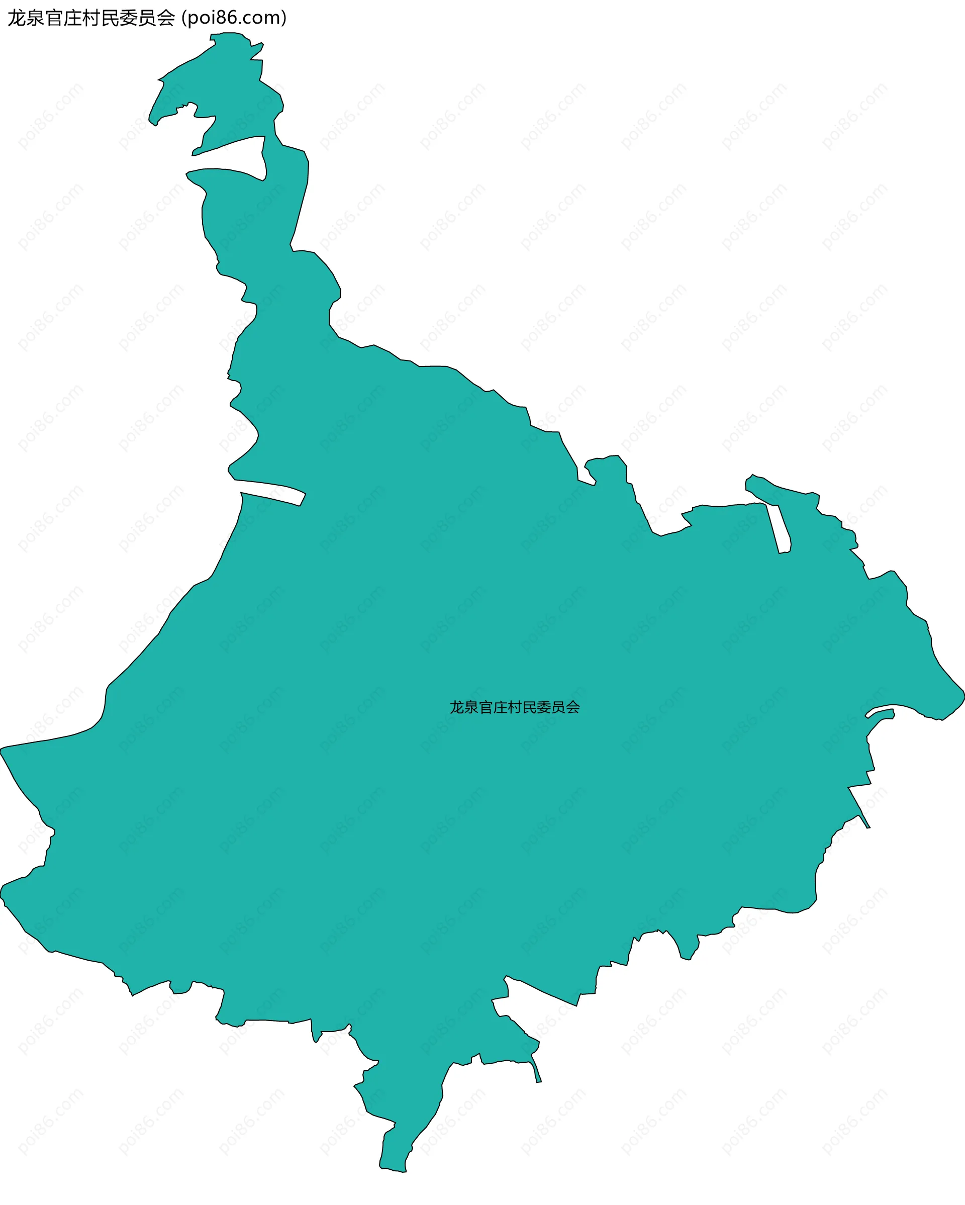 龙泉官庄村民委员会边界地图
