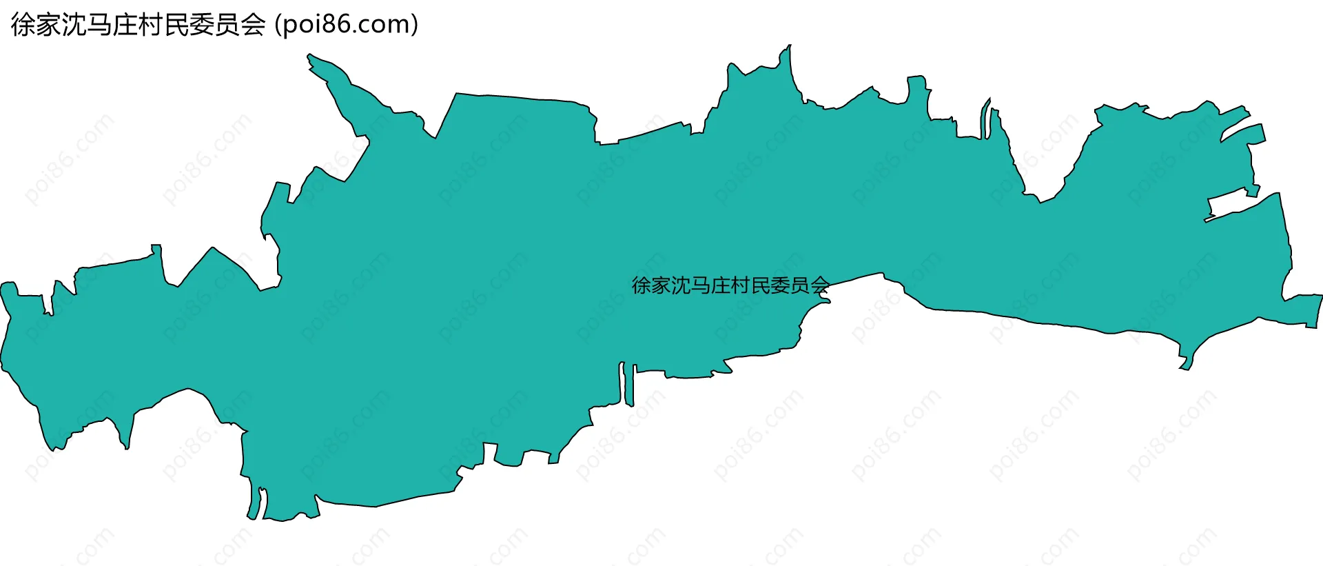 徐家沈马庄村民委员会边界地图