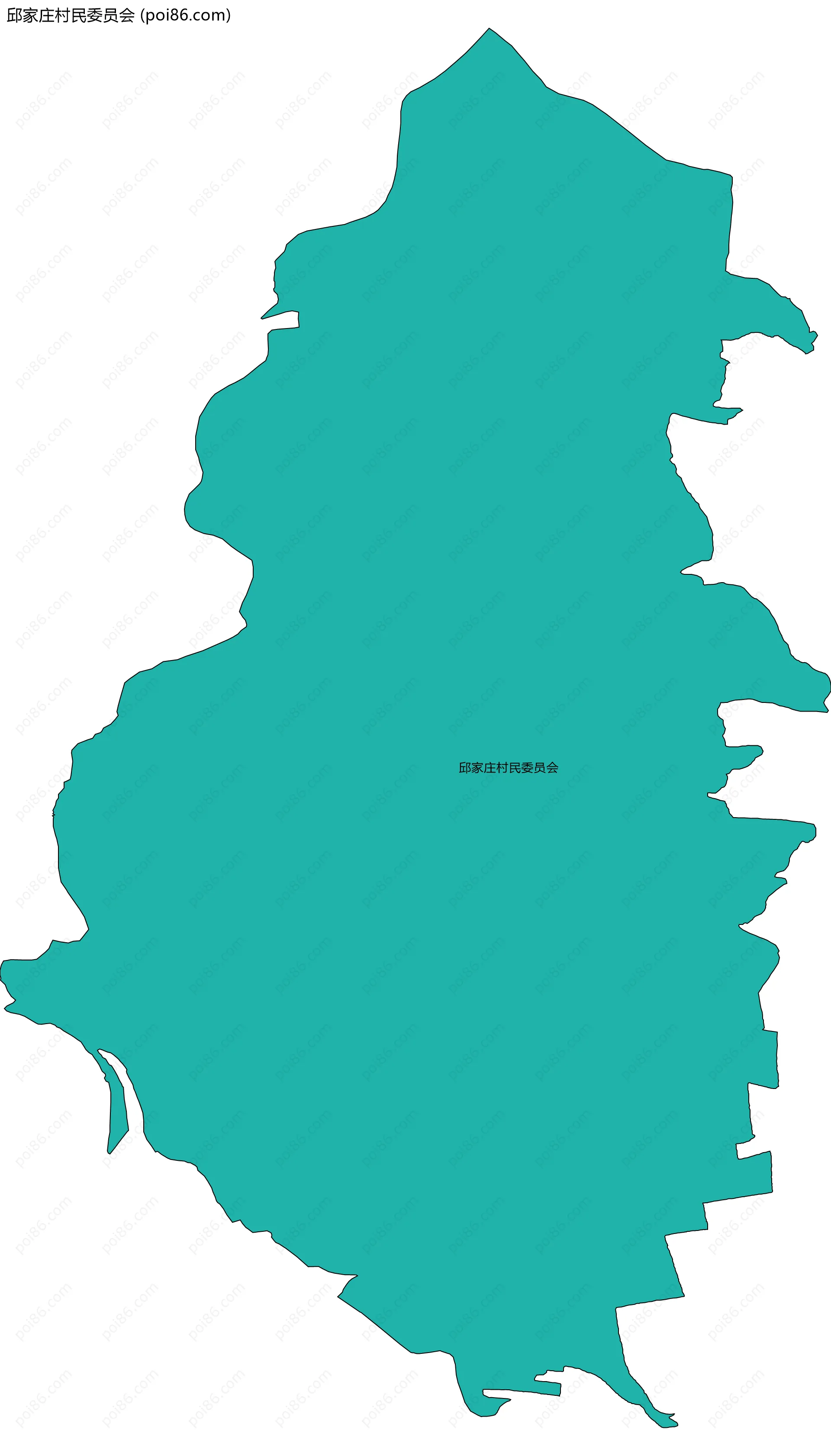 邱家庄村民委员会边界地图