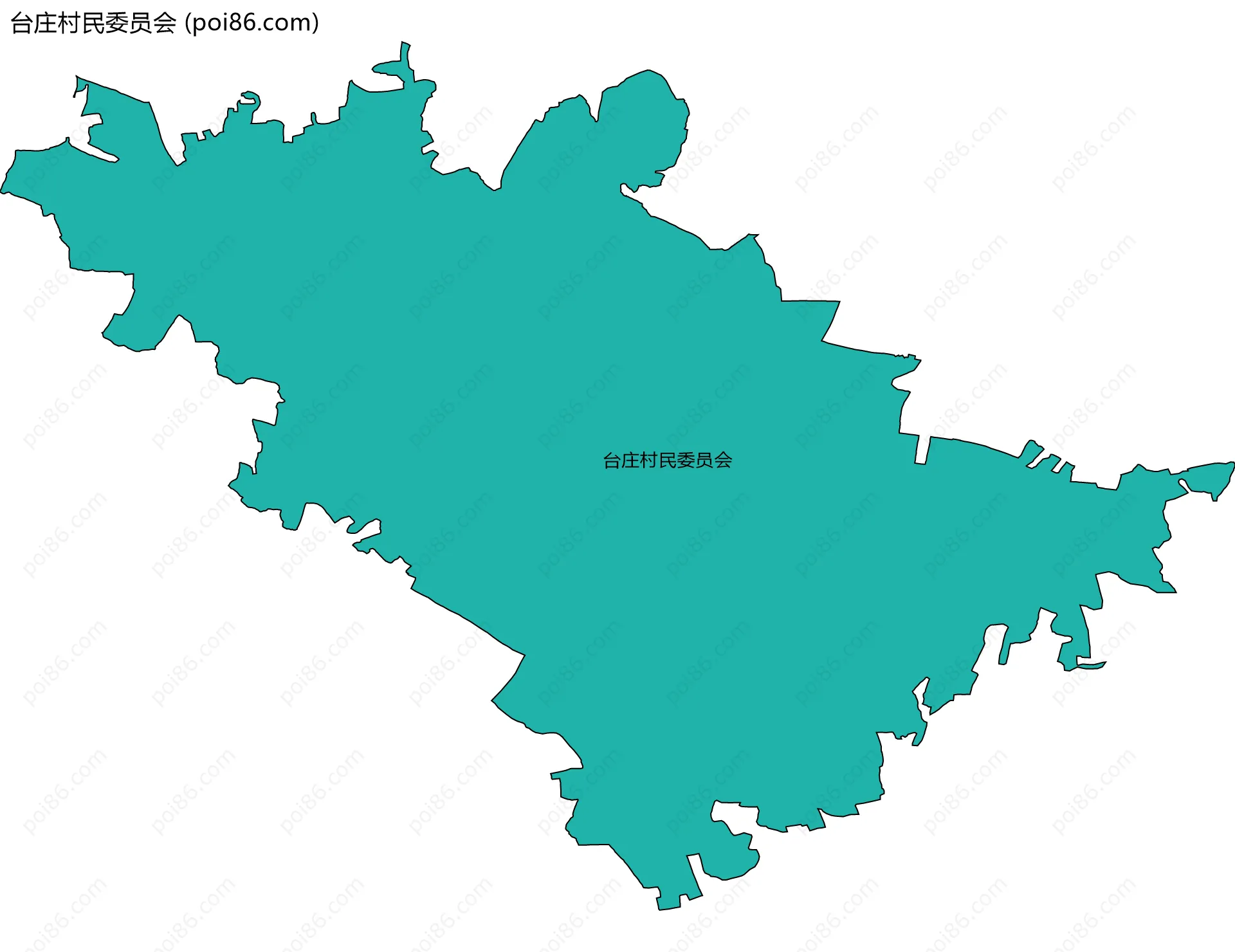 台庄村民委员会边界地图