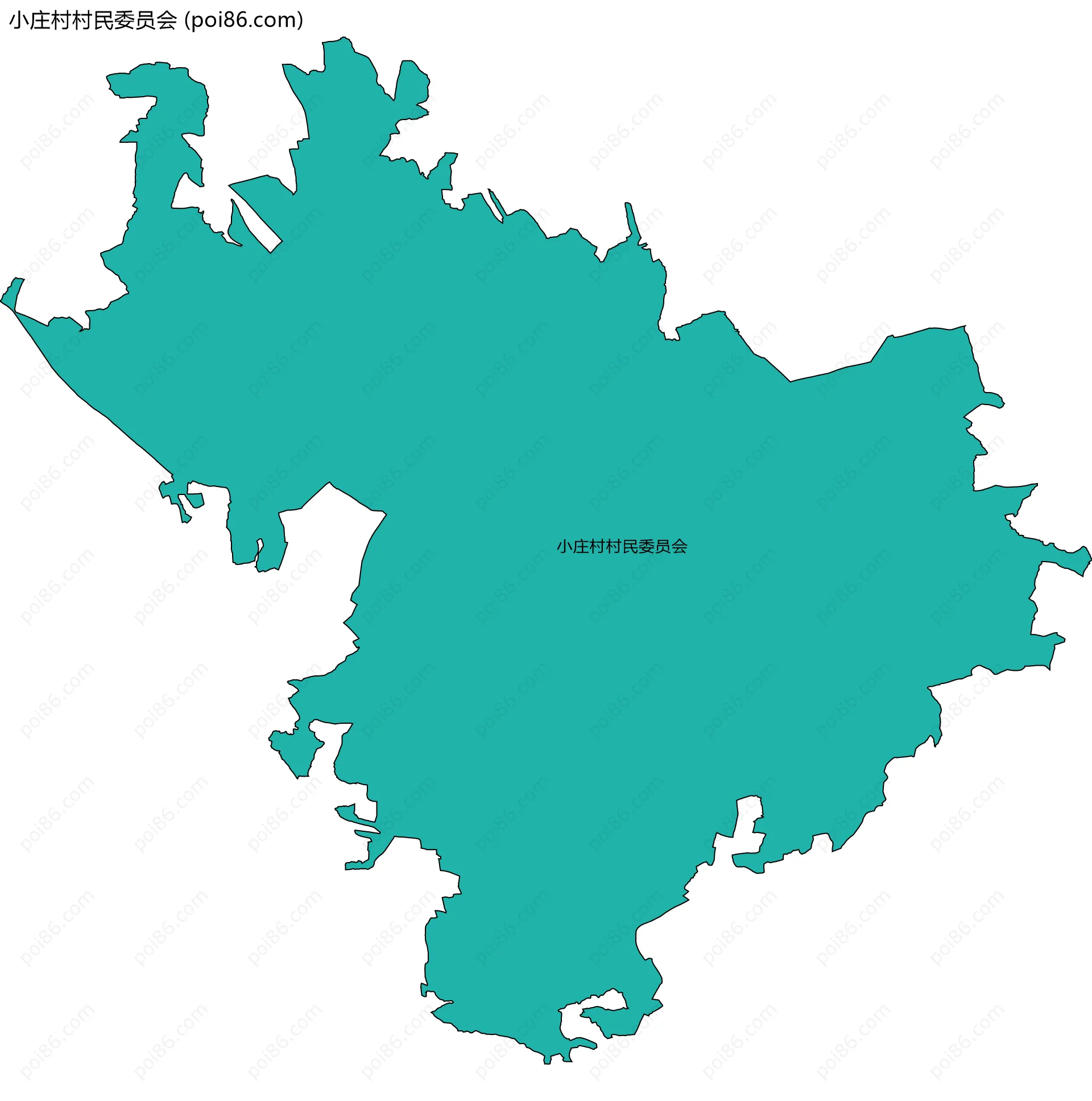 小庄村村民委员会边界地图