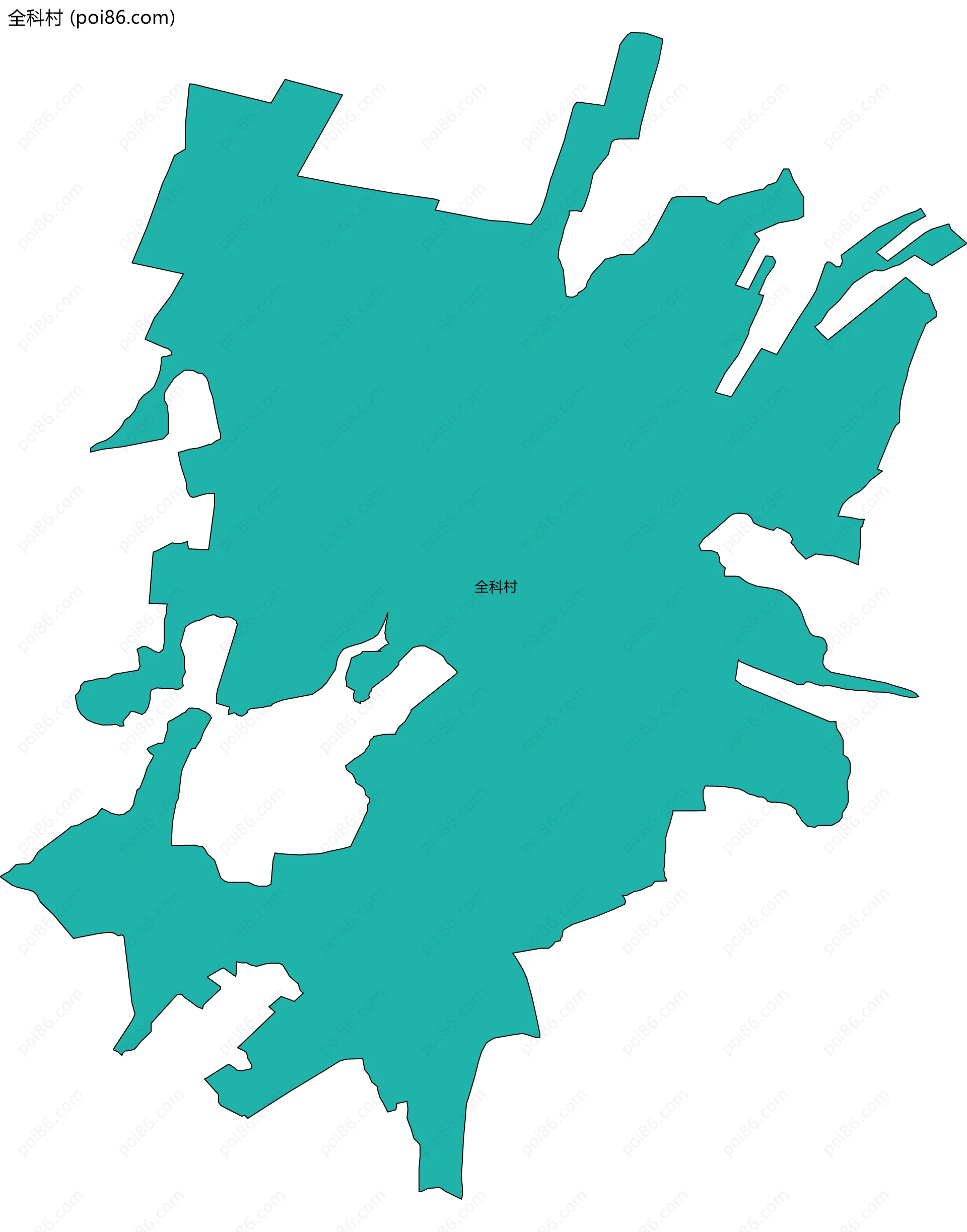 全科村边界地图