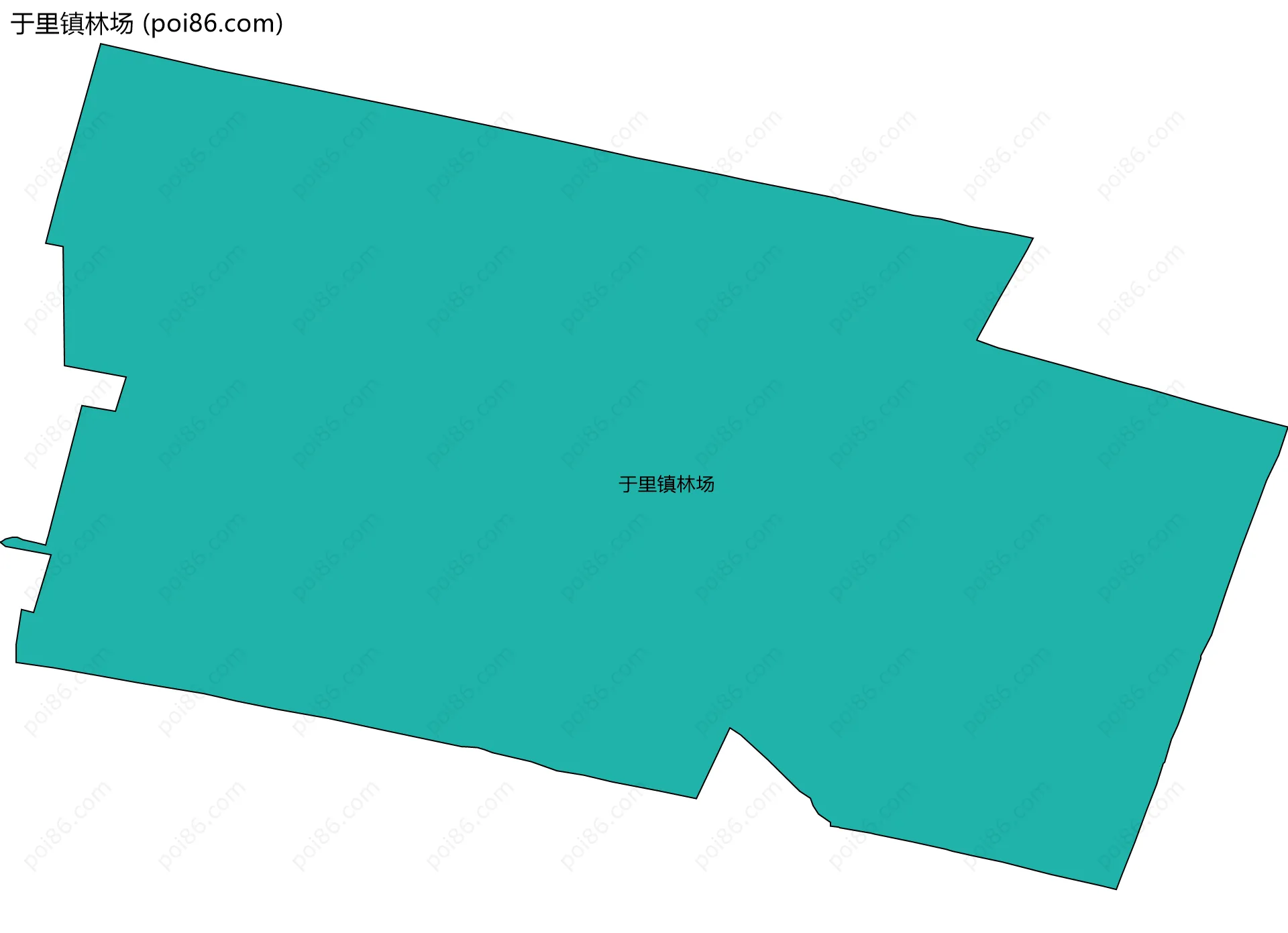 于里镇林场边界地图