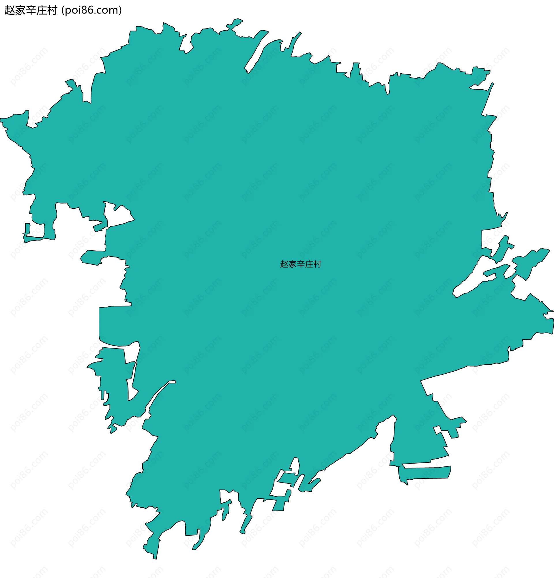 赵家辛庄村边界地图