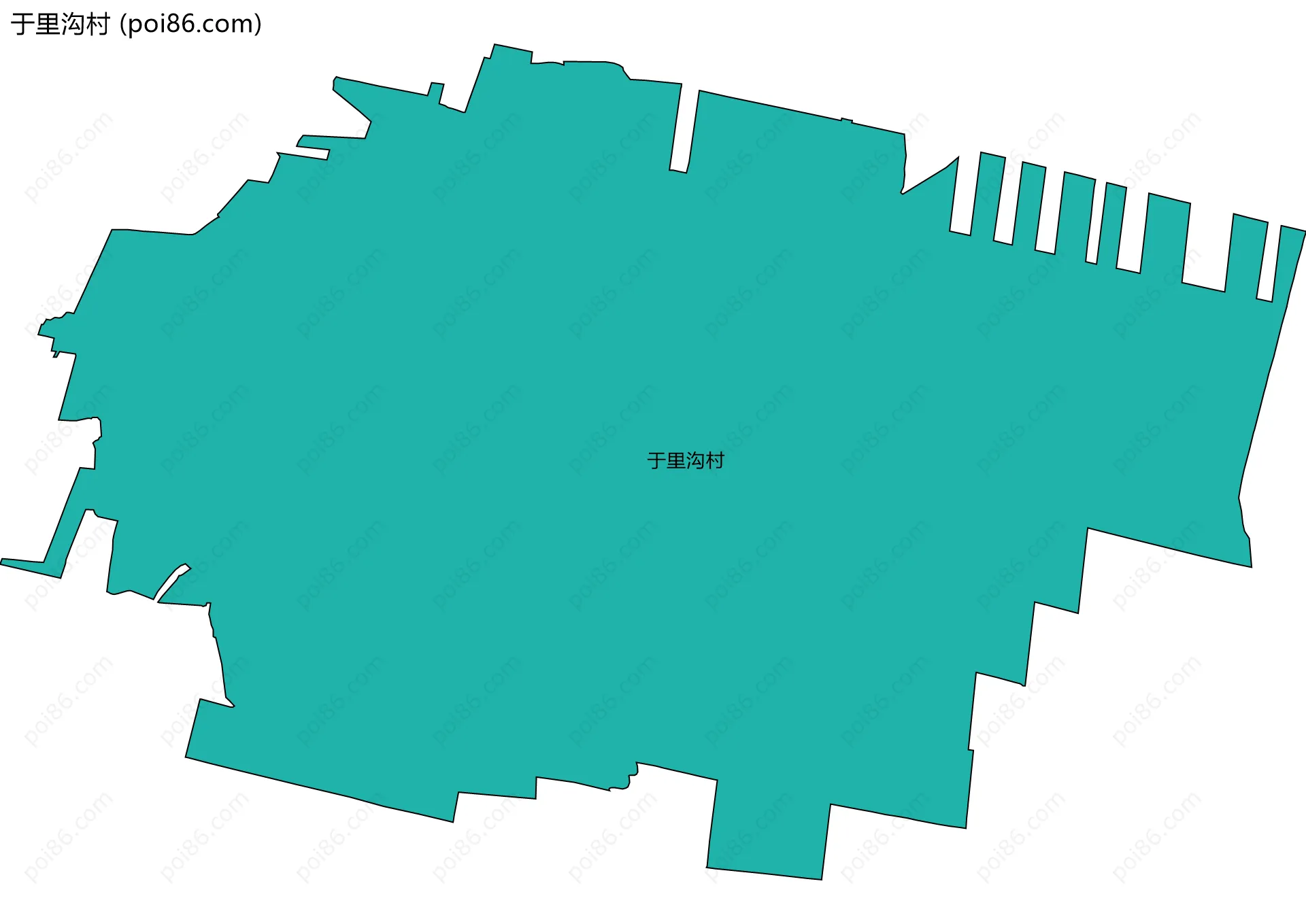 于里沟村边界地图
