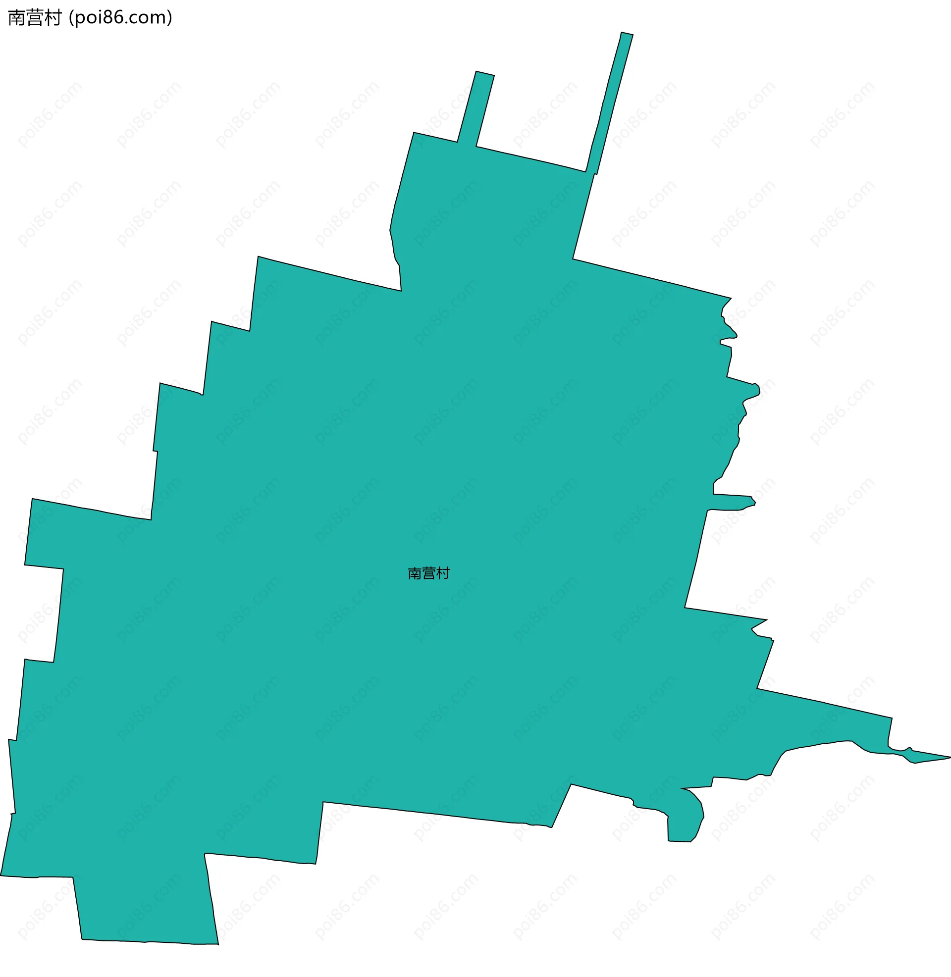 南营村边界地图