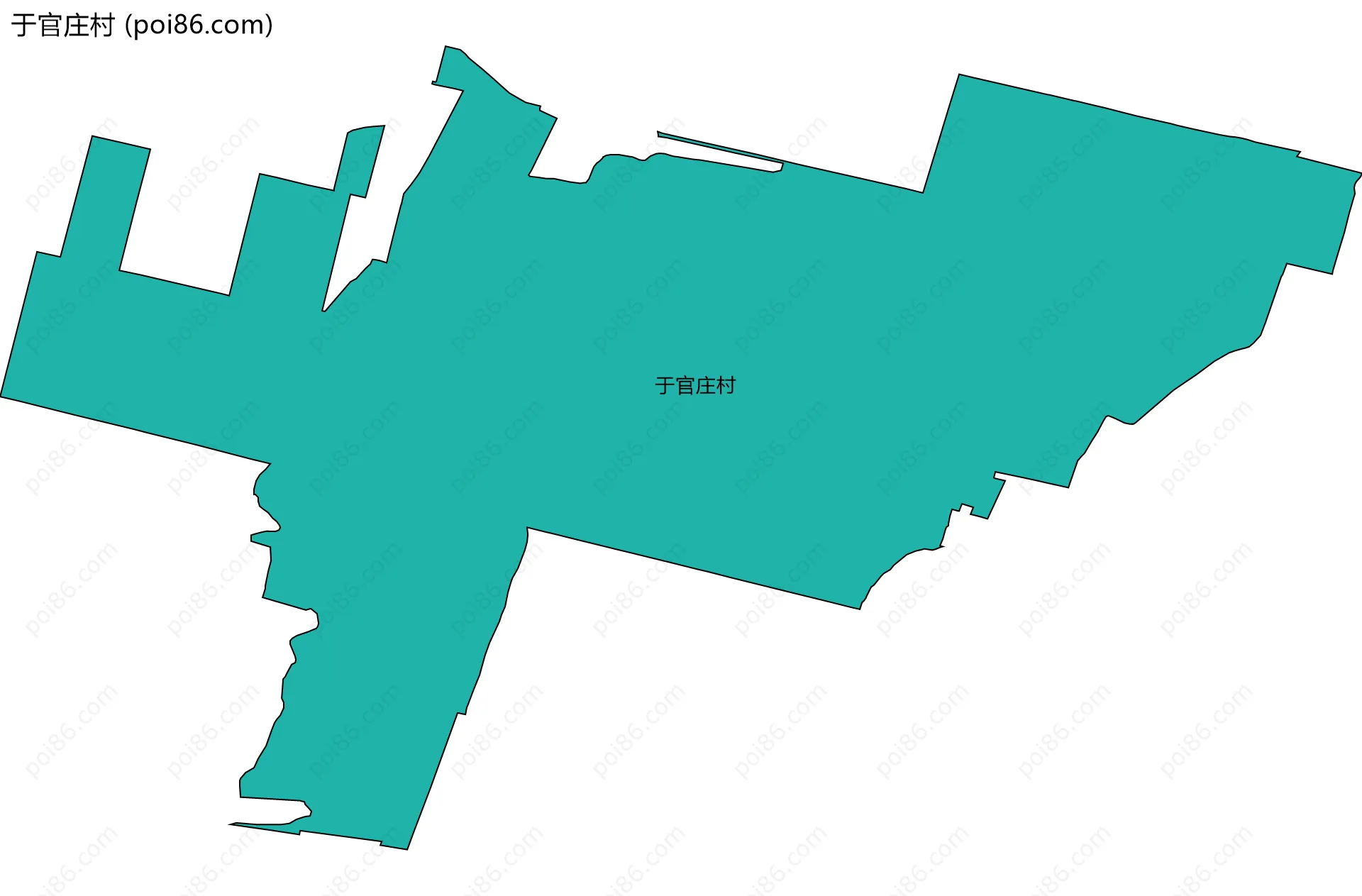 于官庄村边界地图