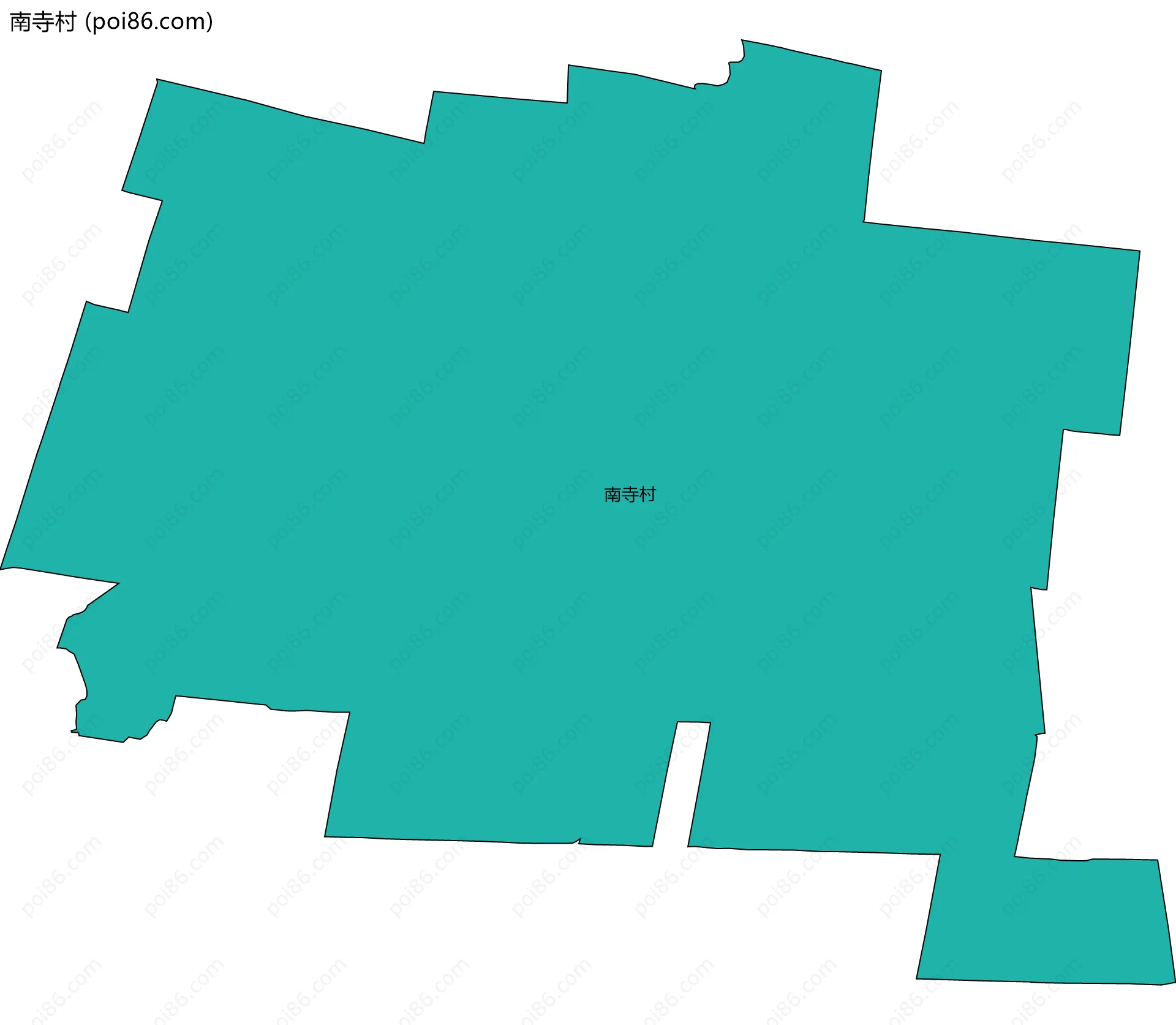 南寺村边界地图