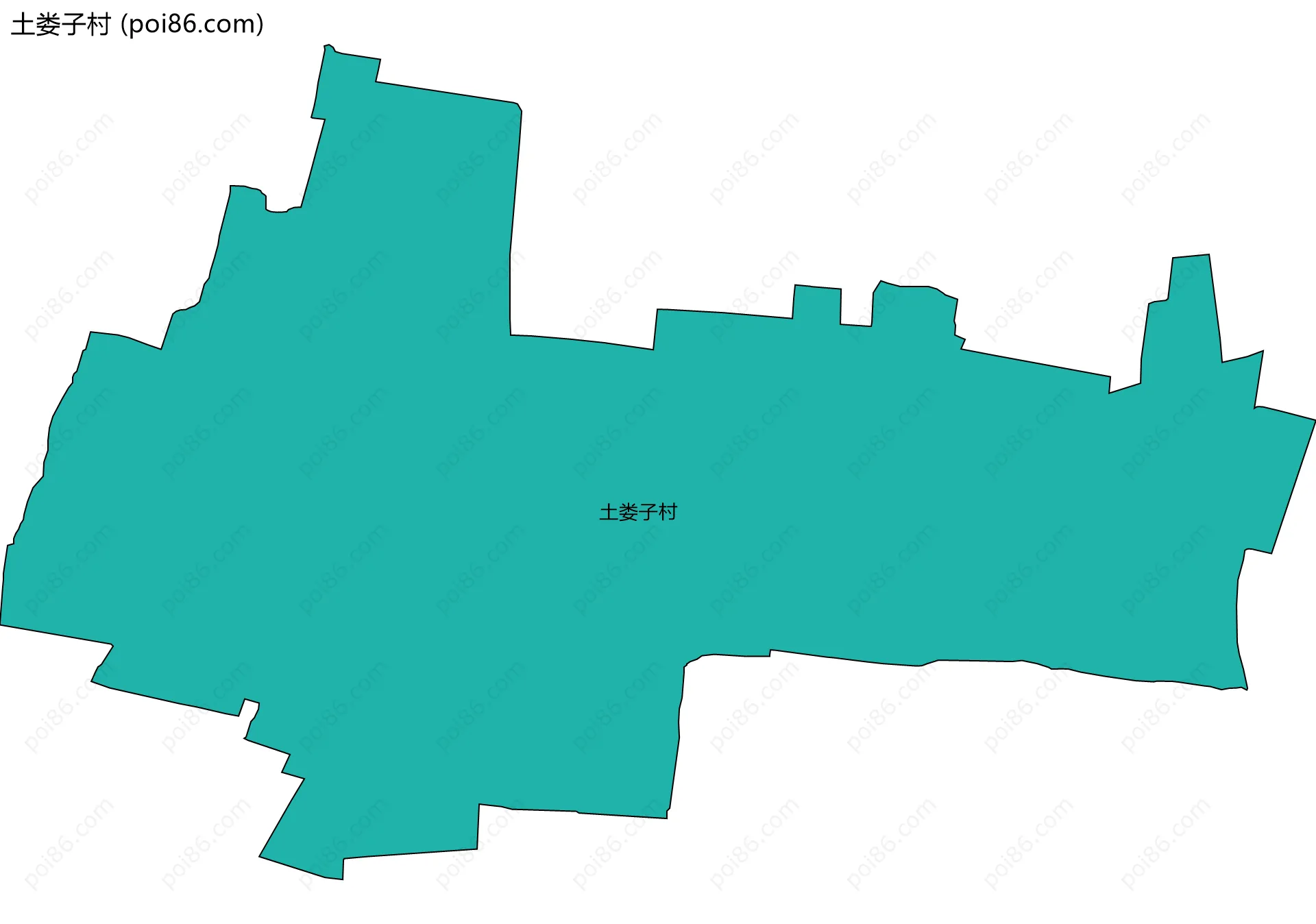 土娄子村边界地图