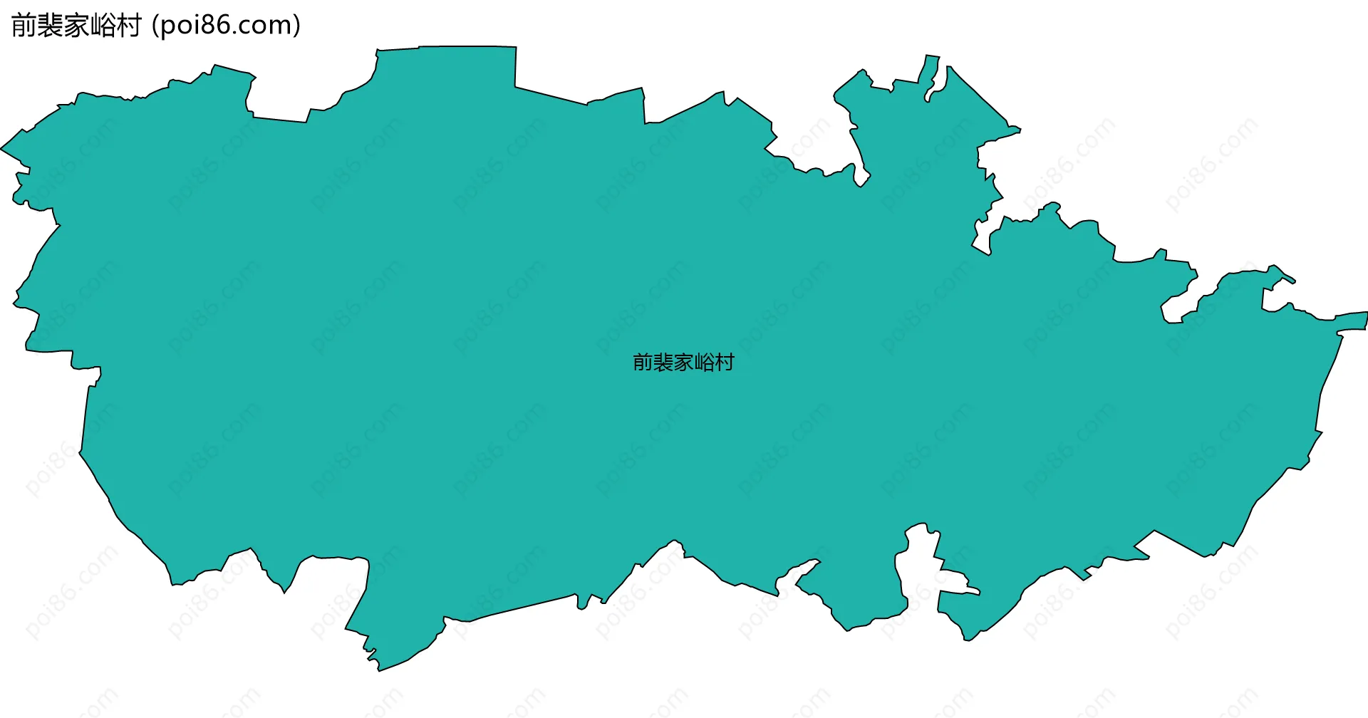 前裴家峪村边界地图