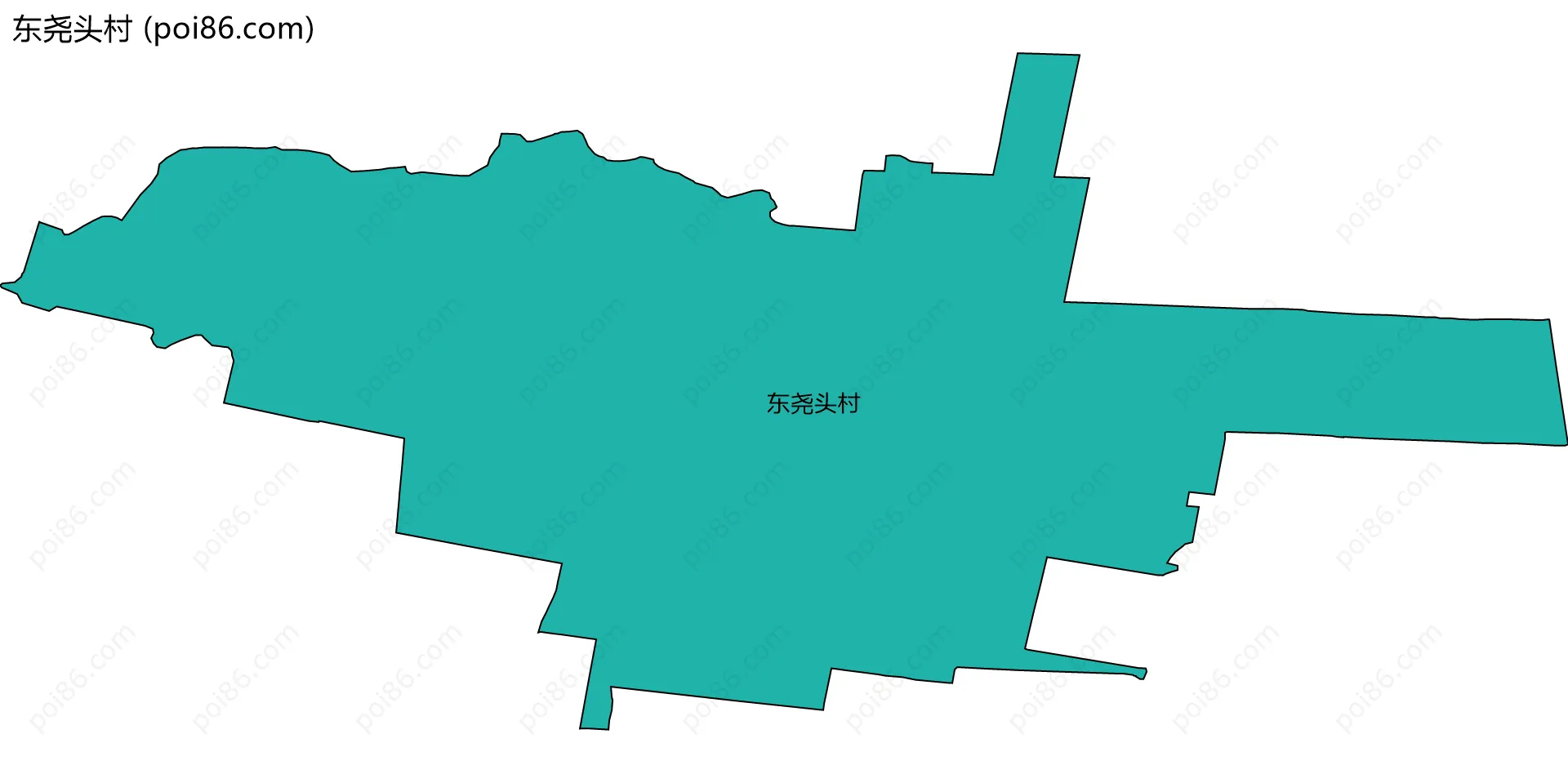 东尧头村边界地图