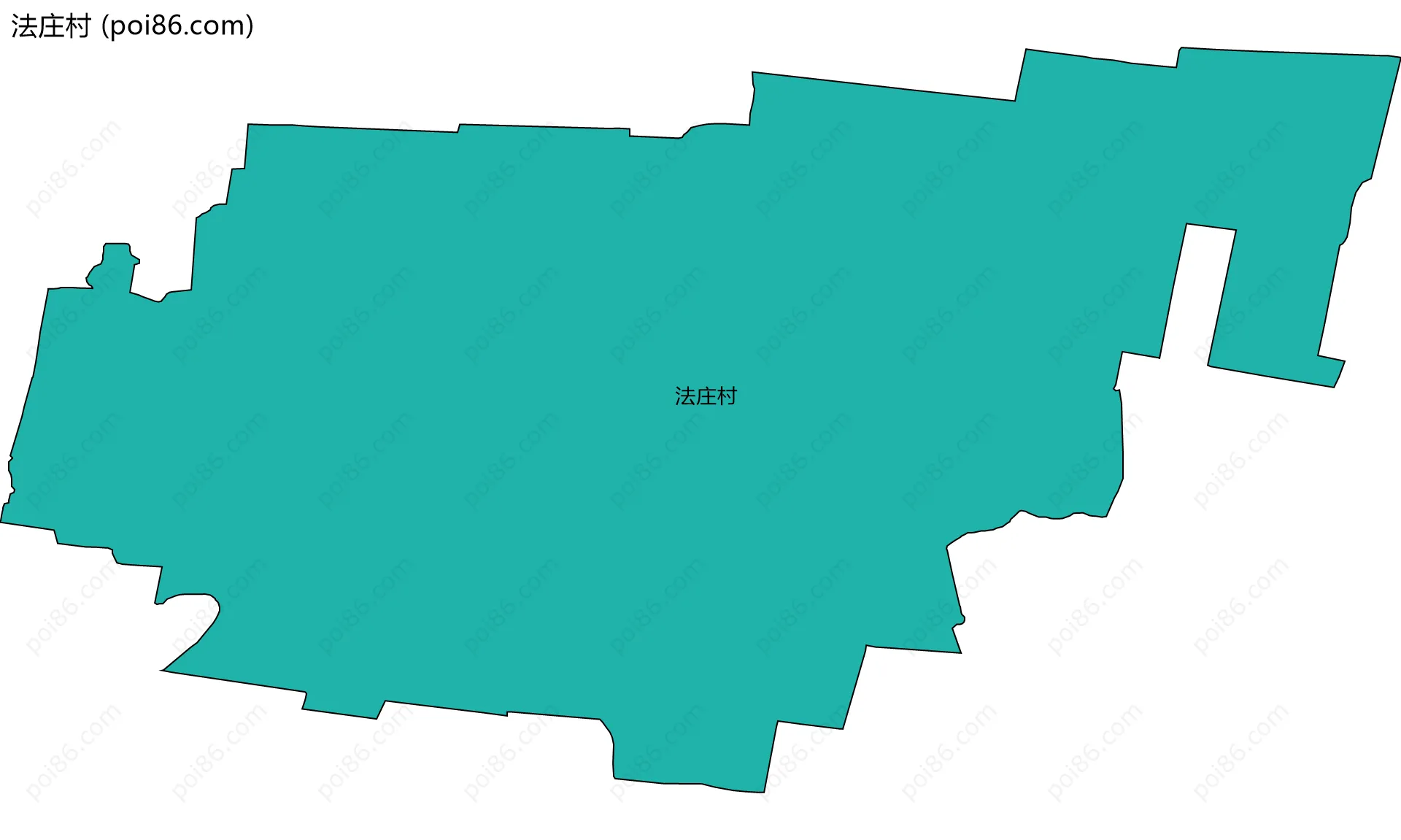 法庄村边界地图