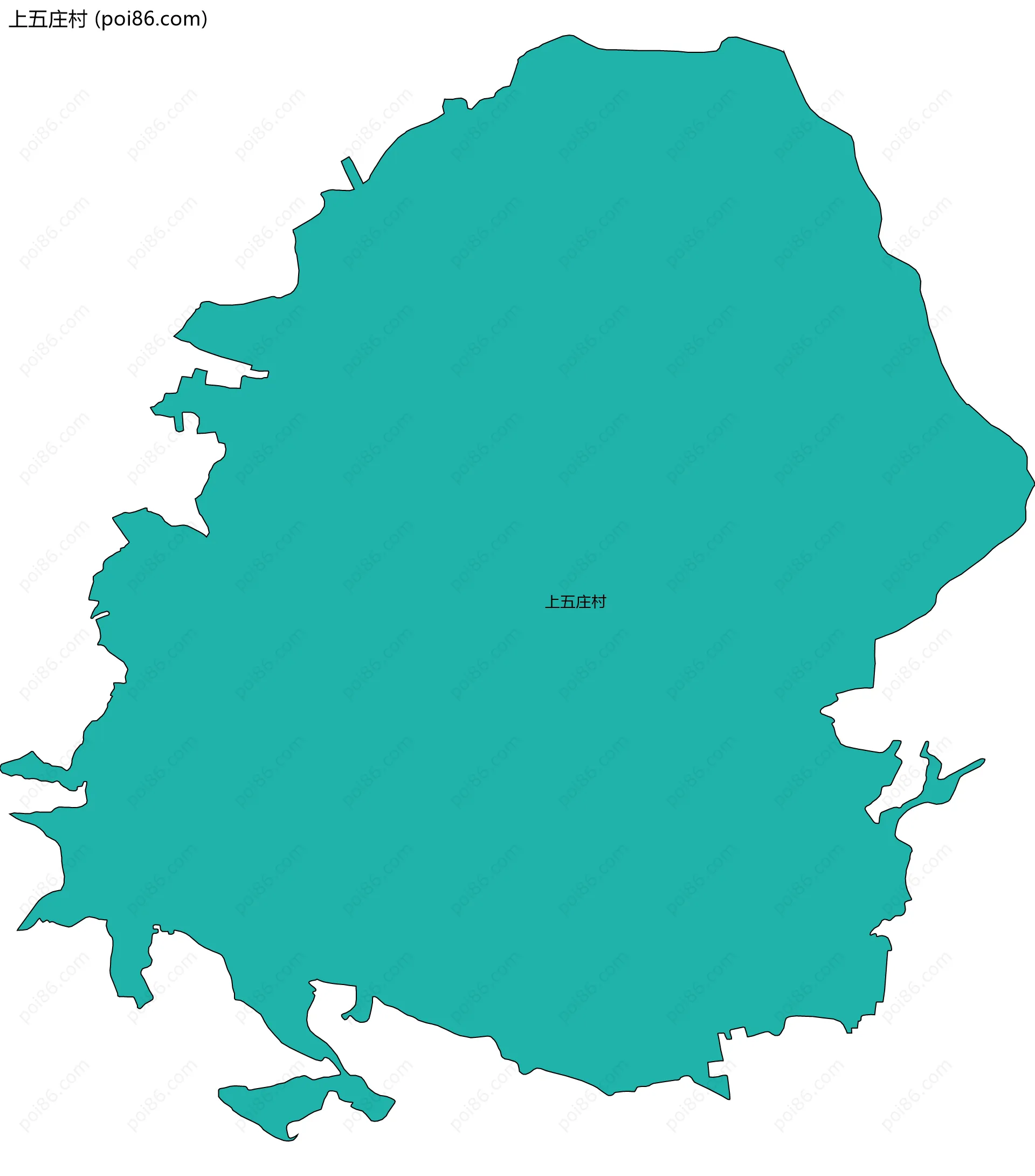 上五庄村边界地图
