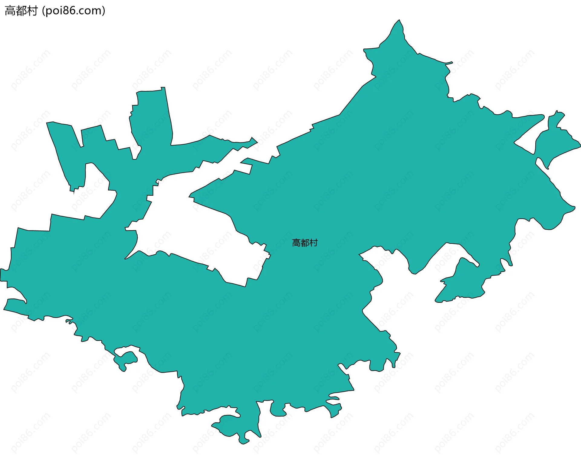高都村边界地图